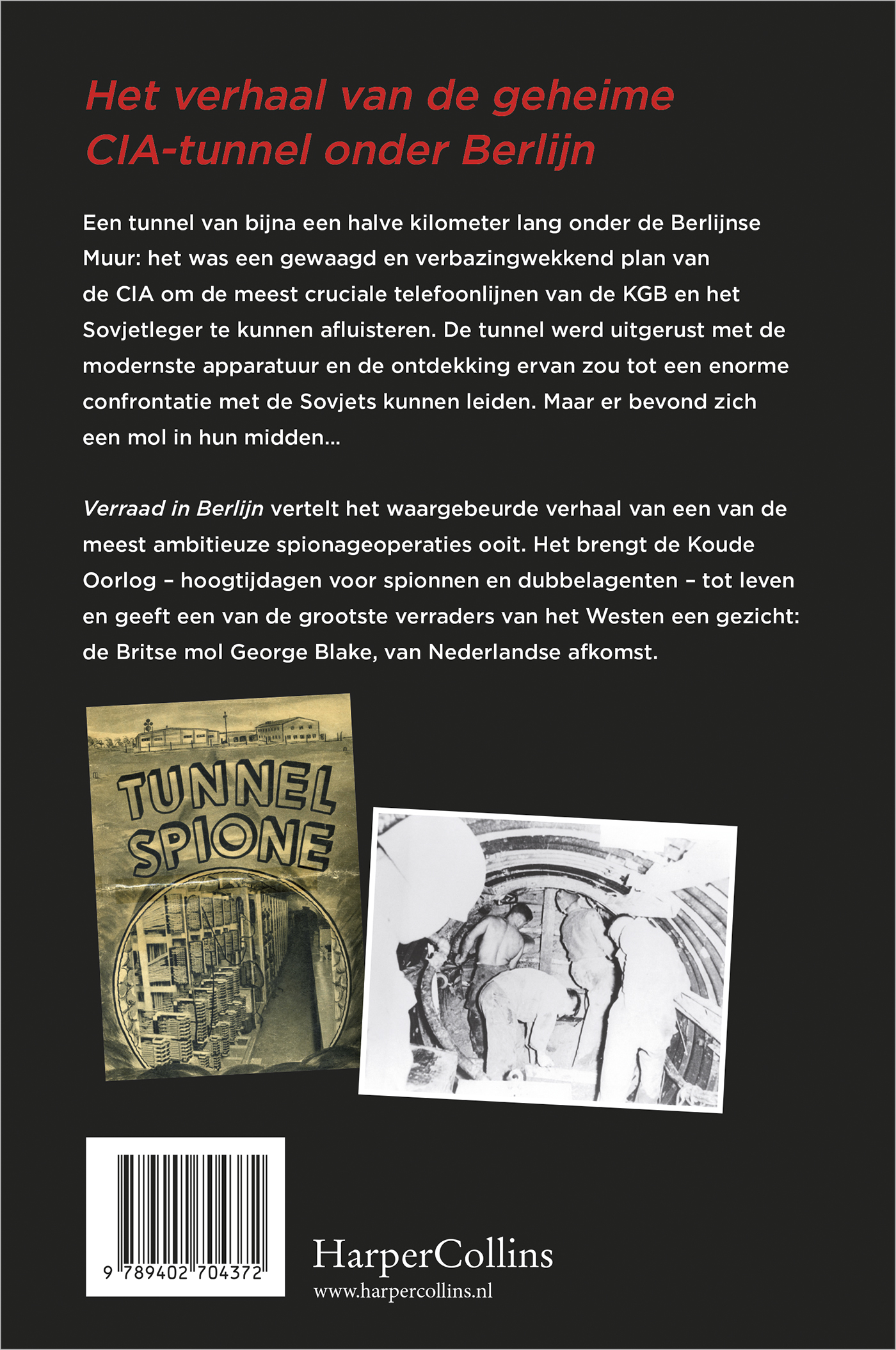 Achterkant van Verraad in Berlijn