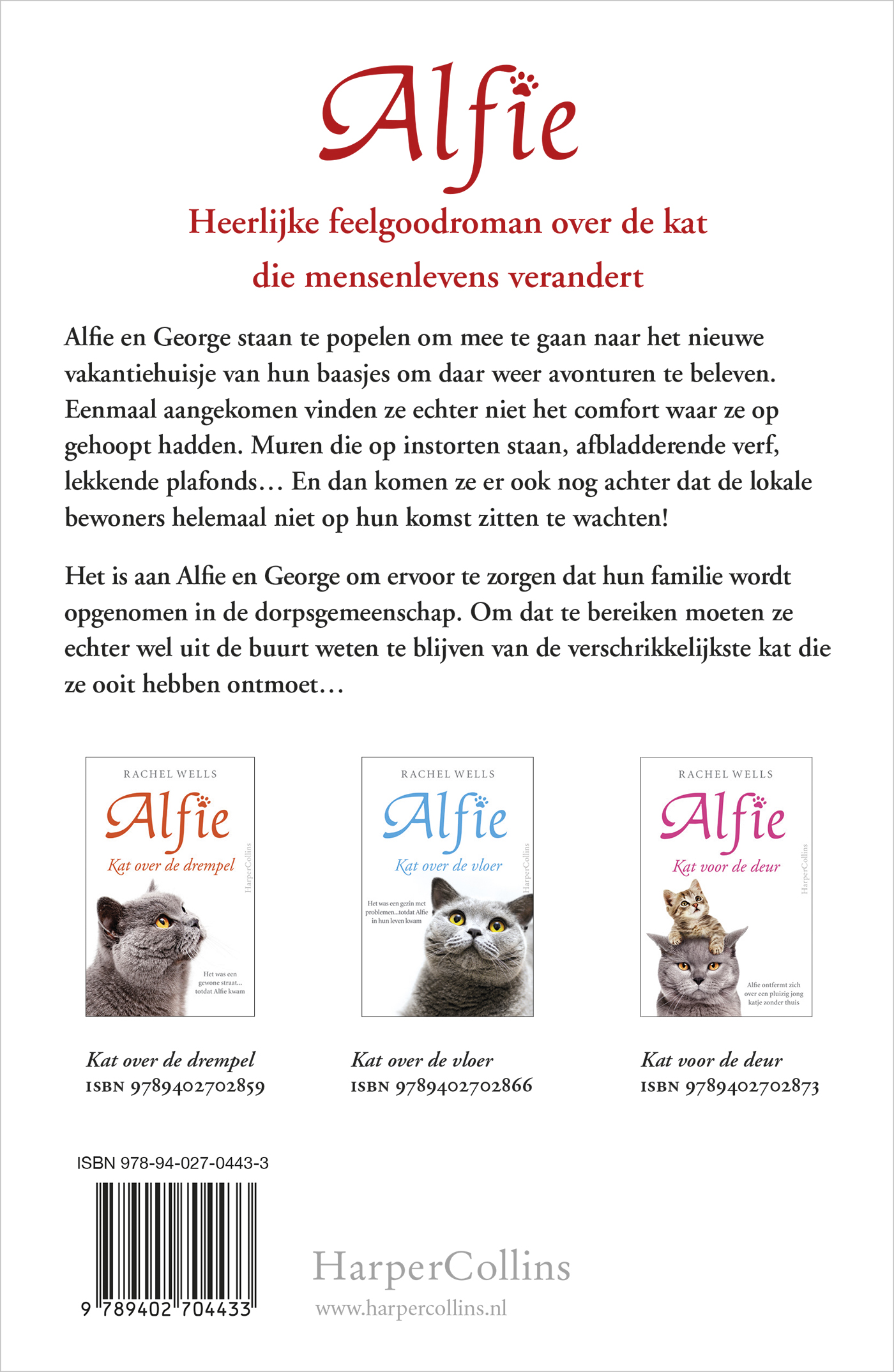Achterkant van Kat op vakantie