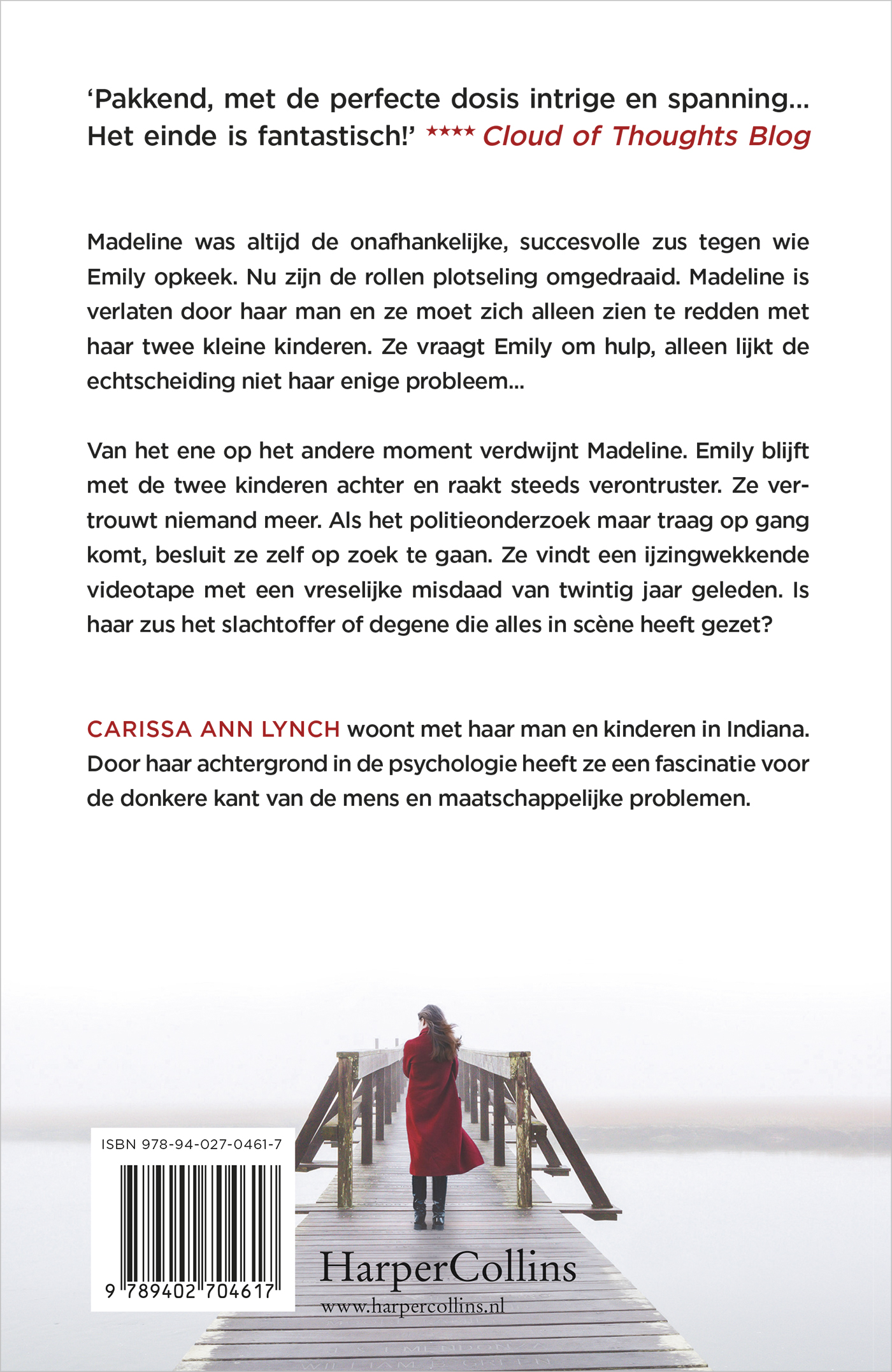 Achterkant van Mijn zus wordt vermist