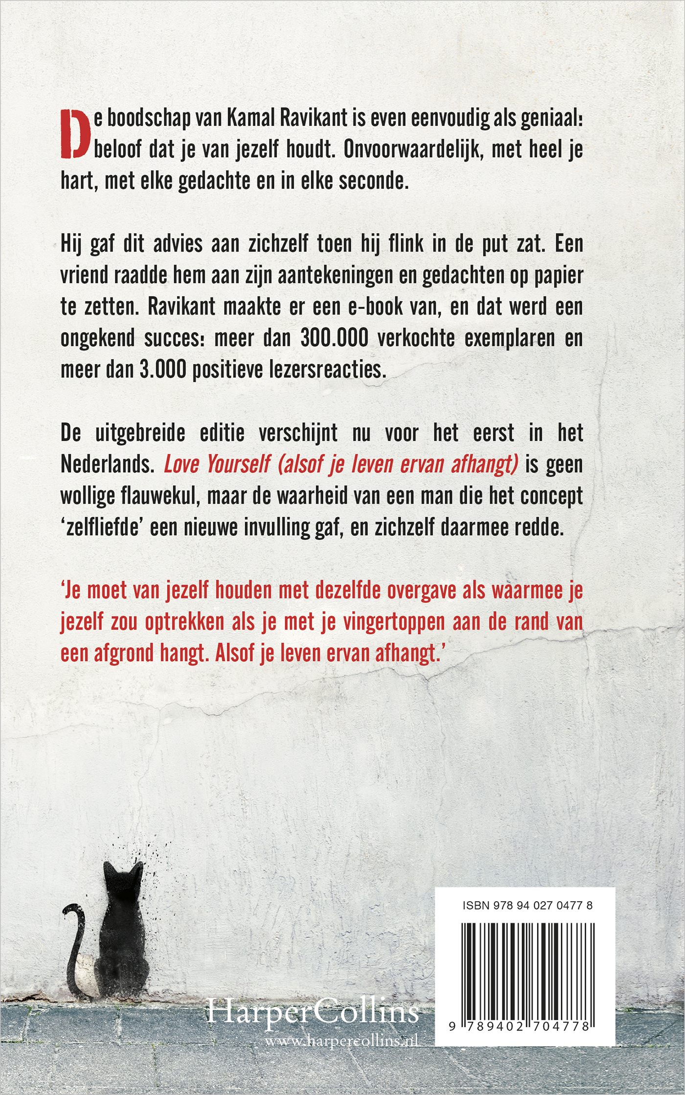 Achterkant van Love yourself (alsof je leven ervan afhangt)