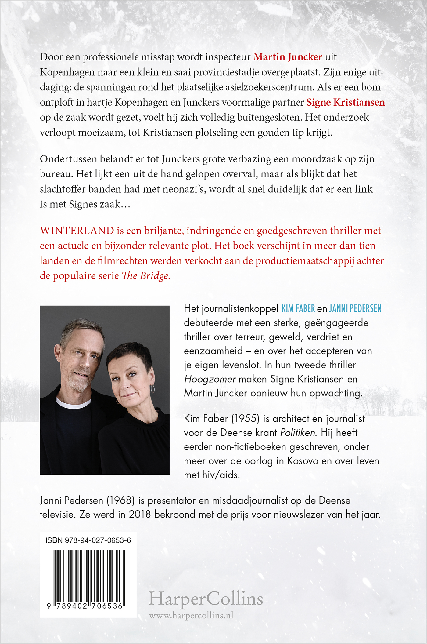 Achterkant van Winterland
