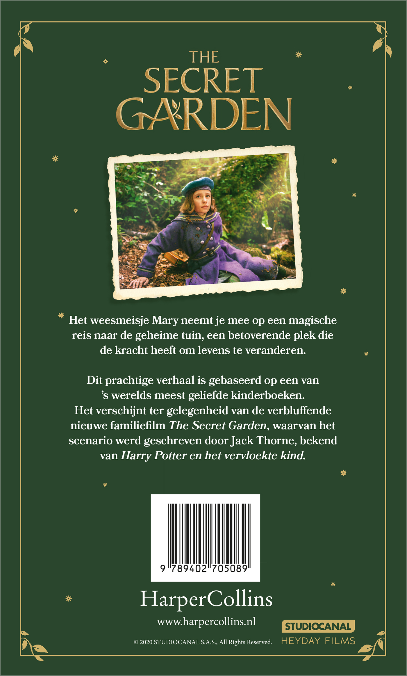 Achterkant van The Secret Garden - Het verhaal van de film