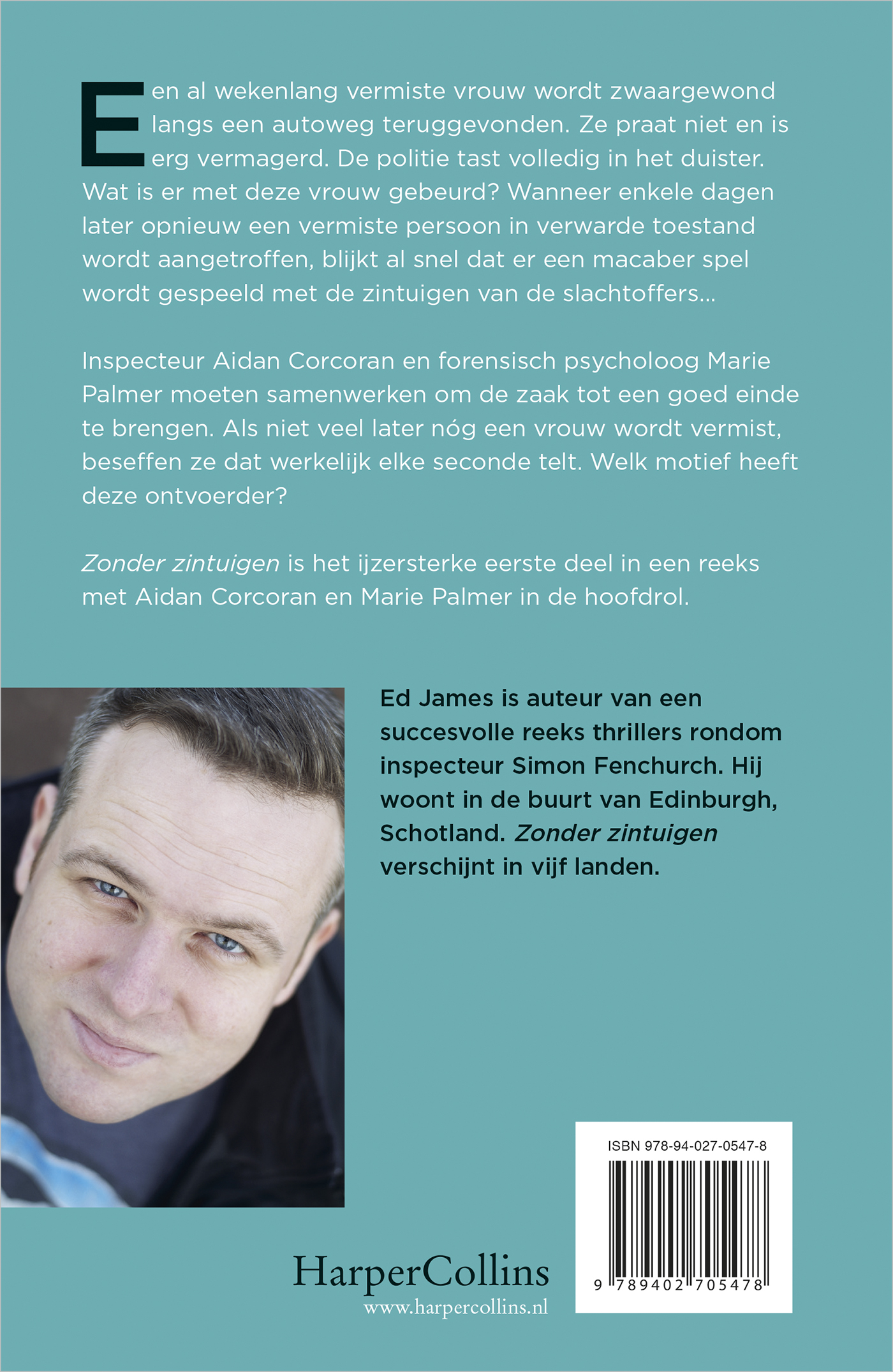 Achterkant van Zonder zintuigen