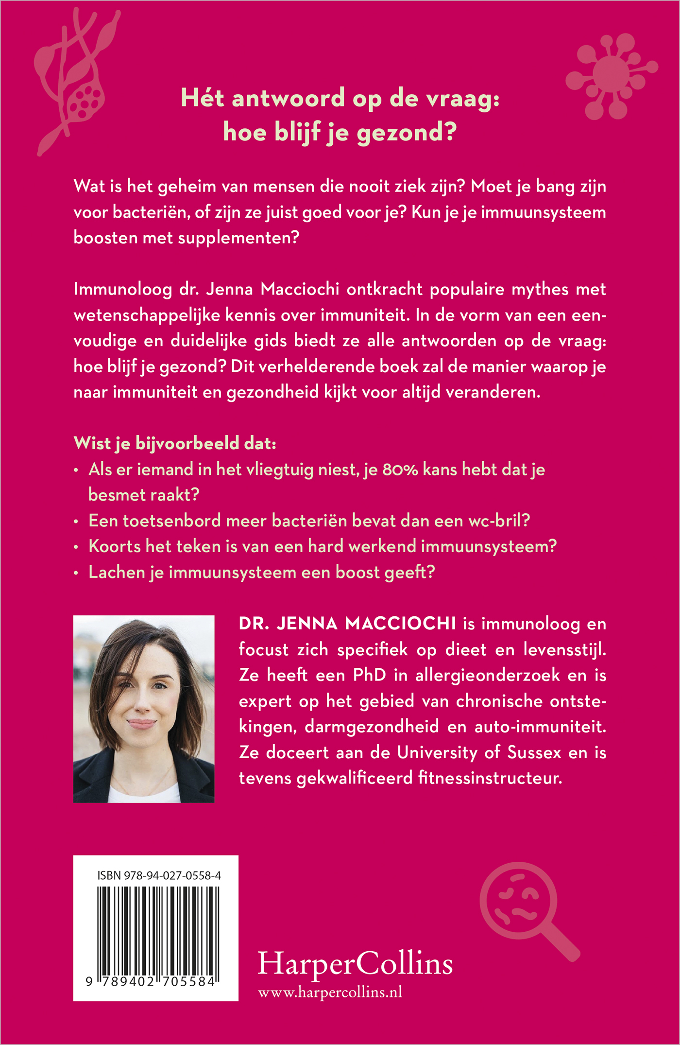Achterkant van De kracht van immuniteit