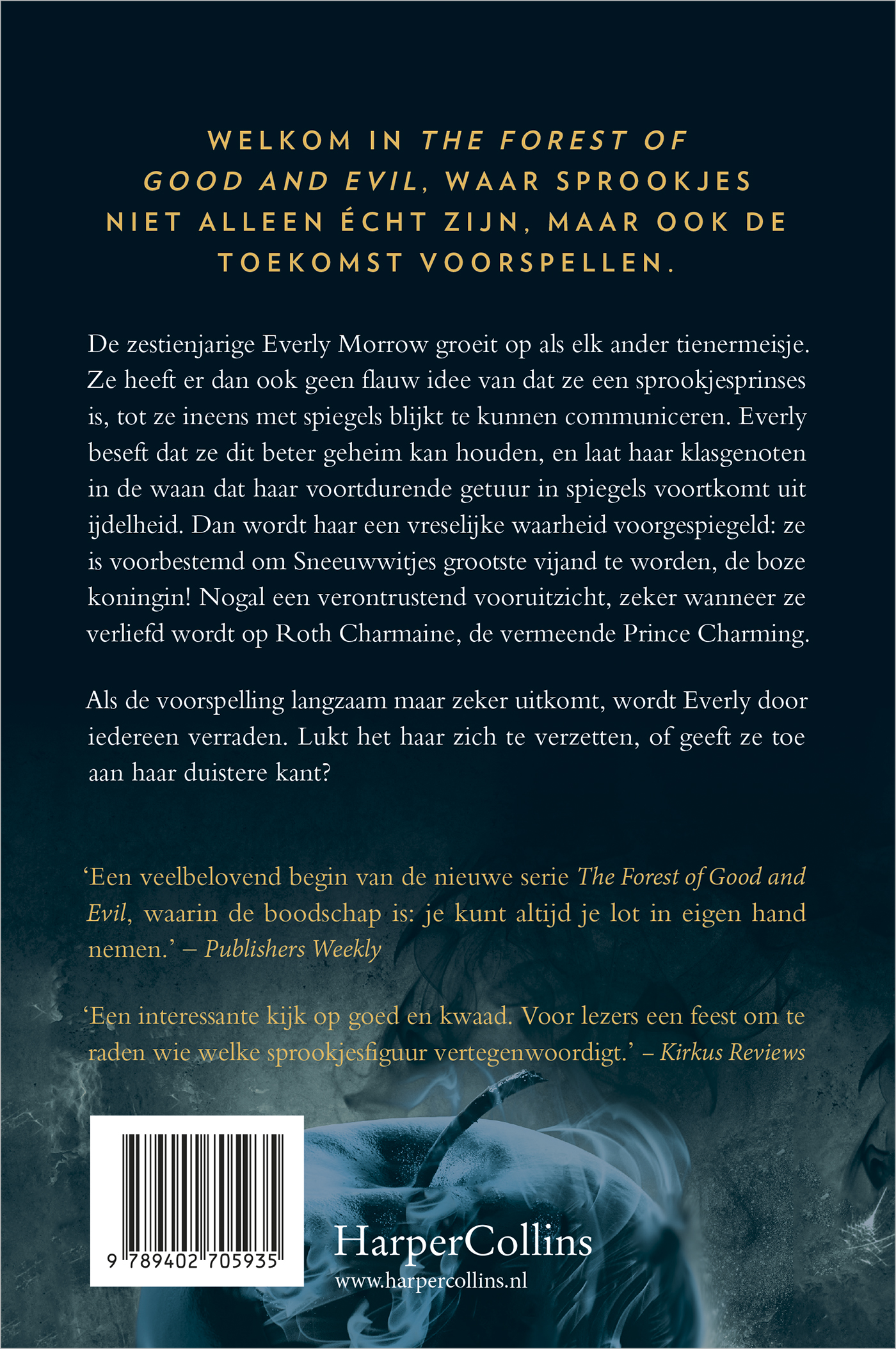 Achterkant van Koud als sneeuw