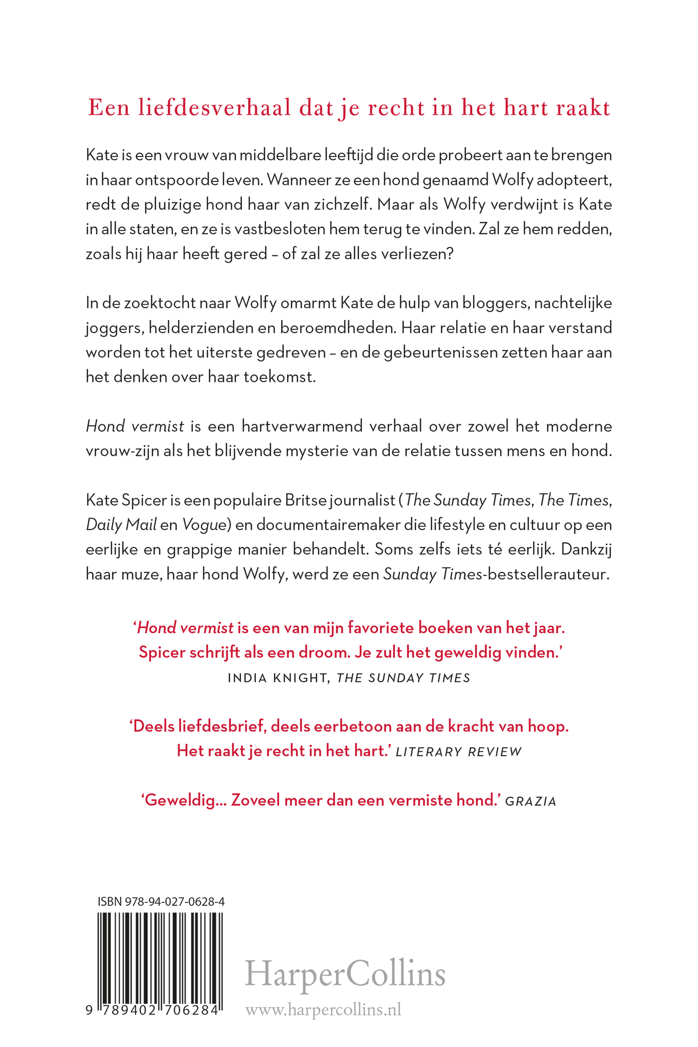 Achterkant van Hond vermist