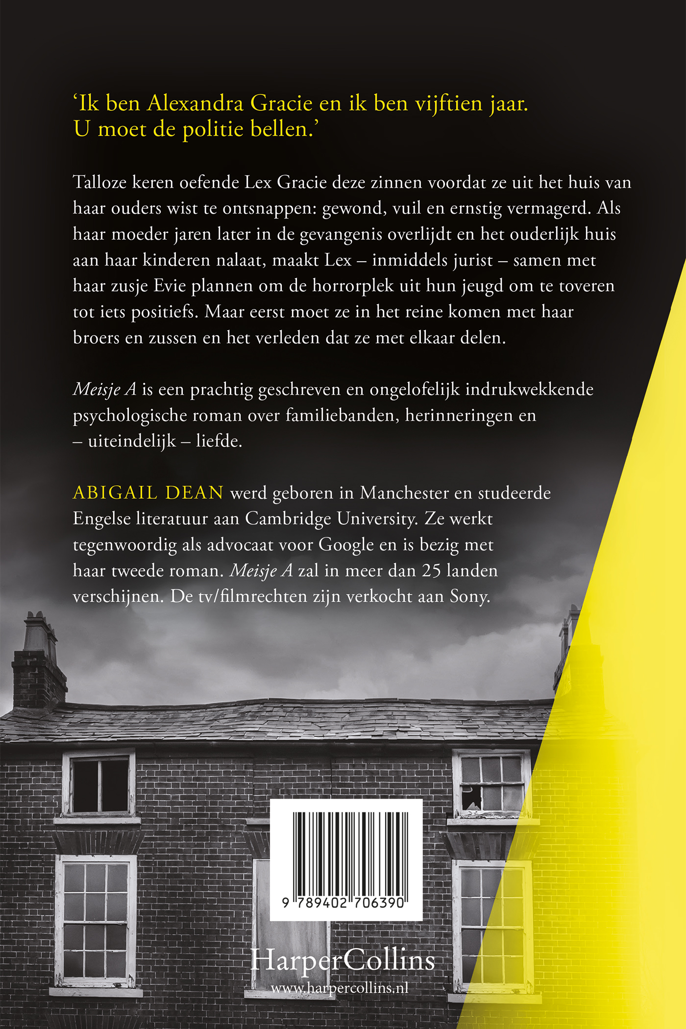Achterkant van Meisje A