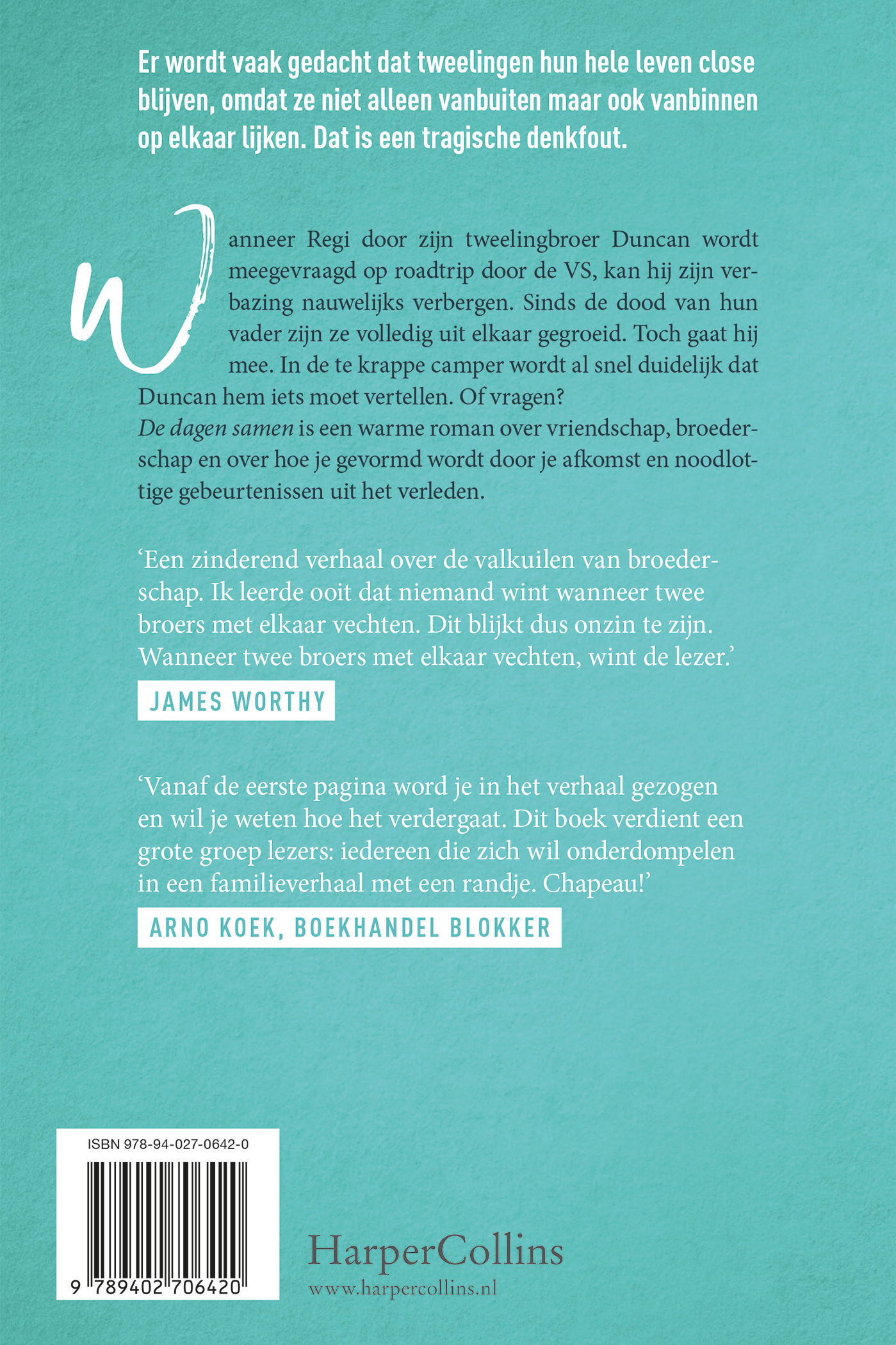 Achterkant van De dagen samen