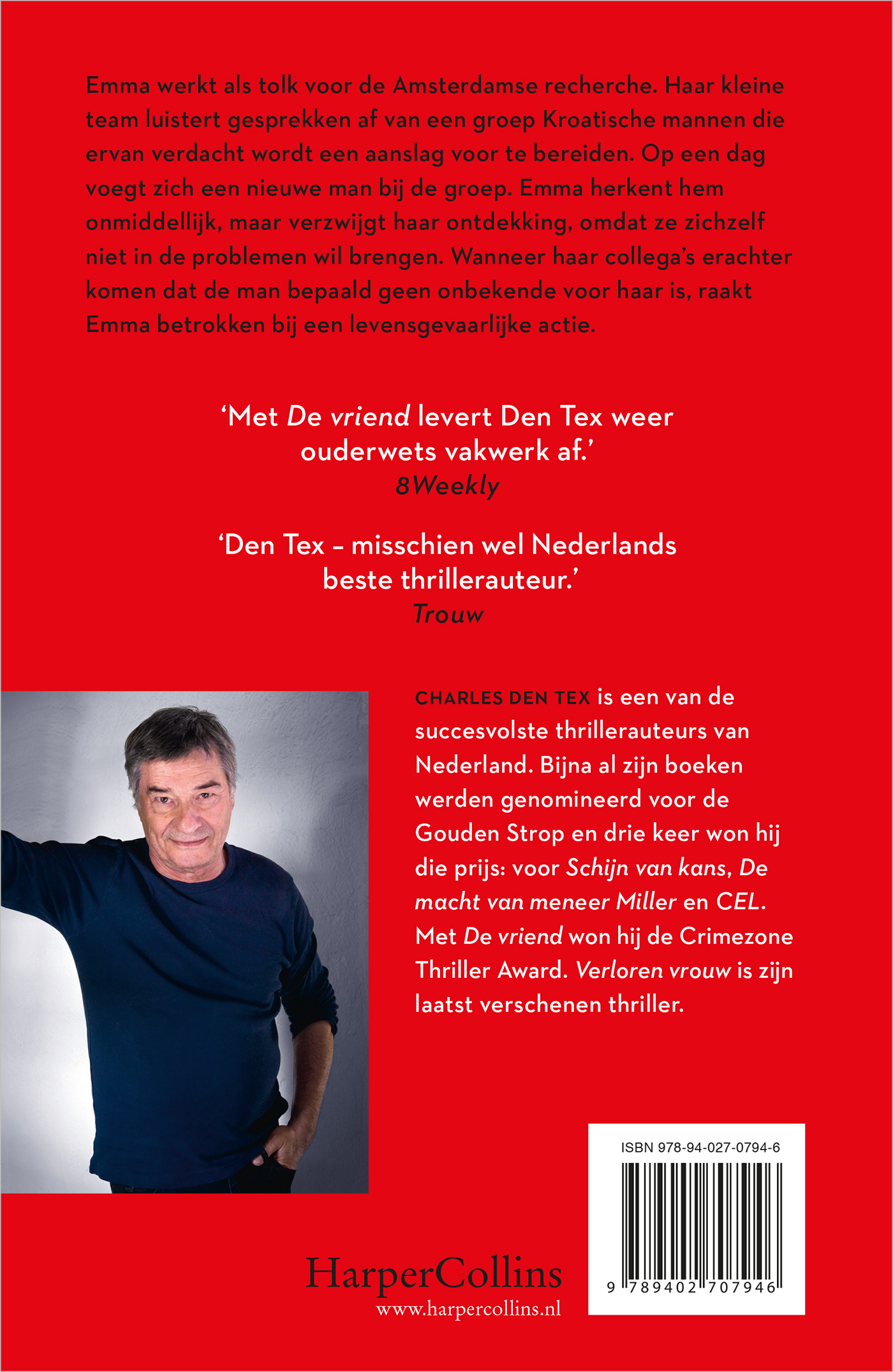 Achterkant van De vriend