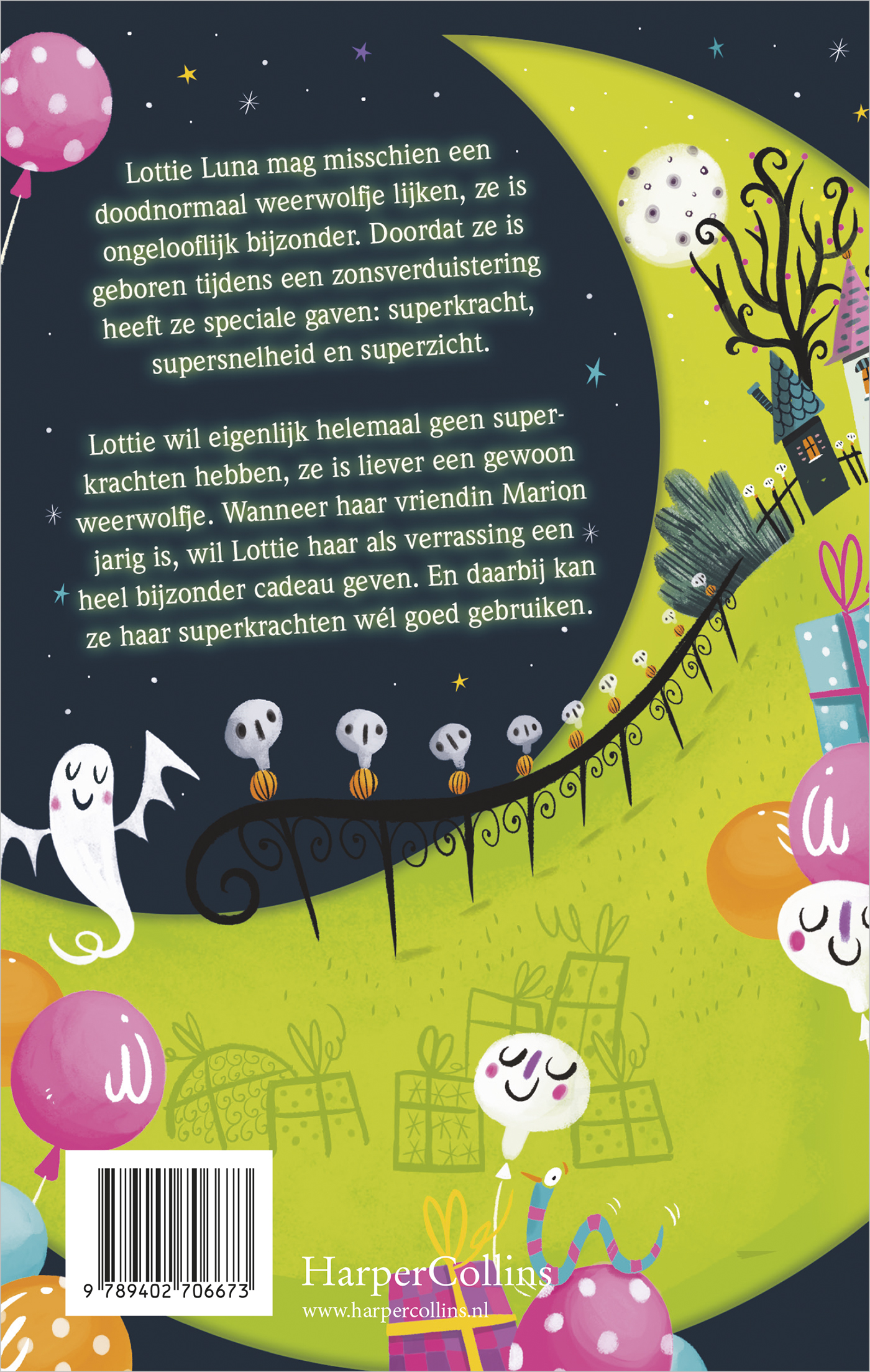Achterkant van Lottie Luna en het Maanlichtfeestje