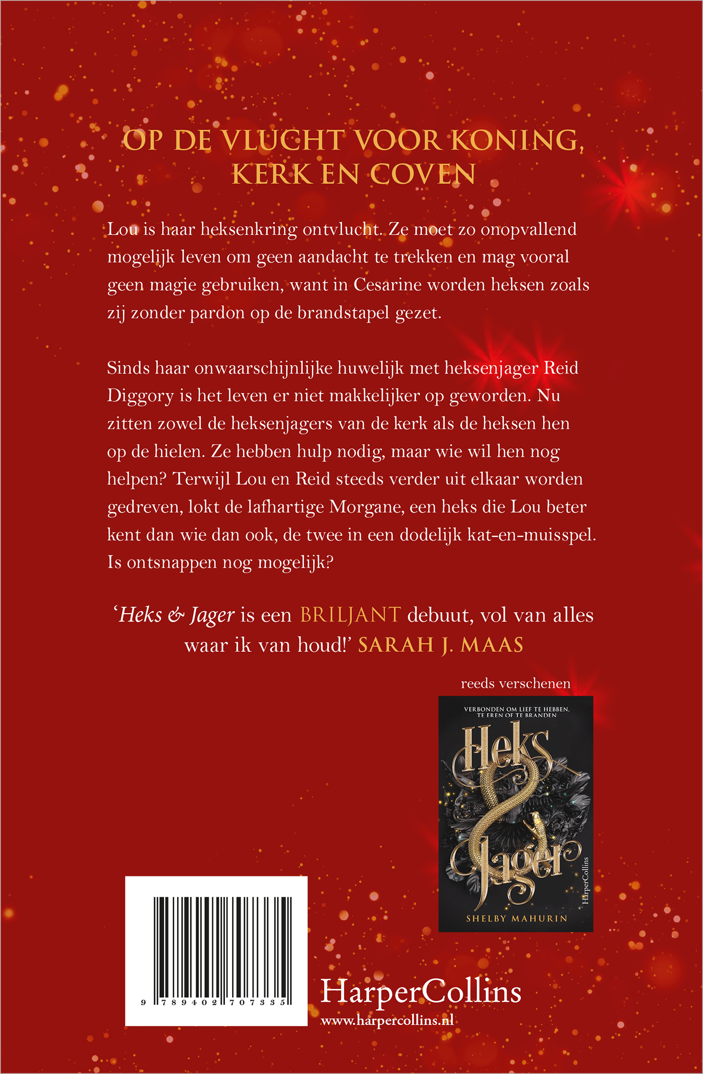 Achterkant van Bloed & Honing