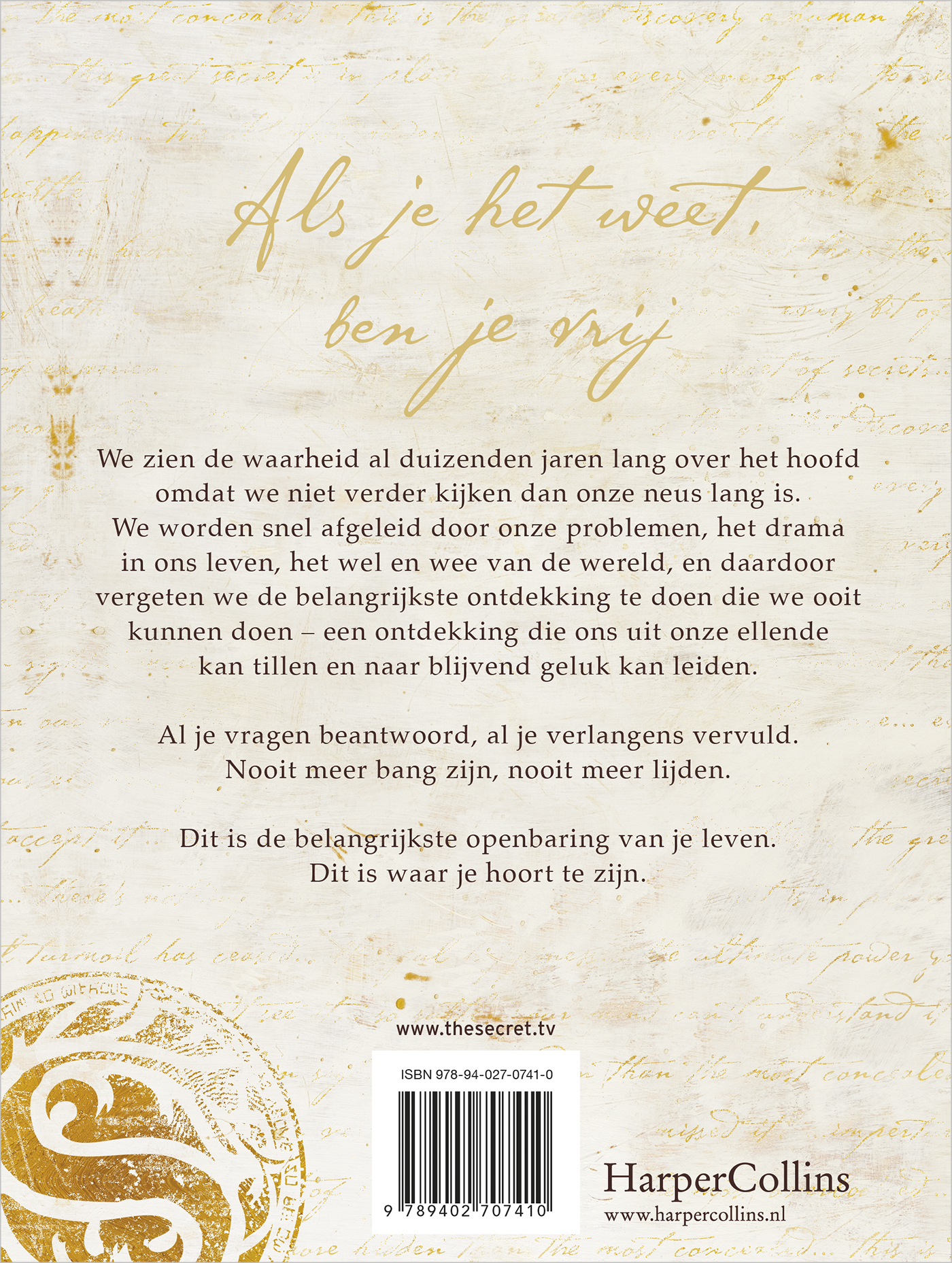 Achterkant van The Greatest Secret