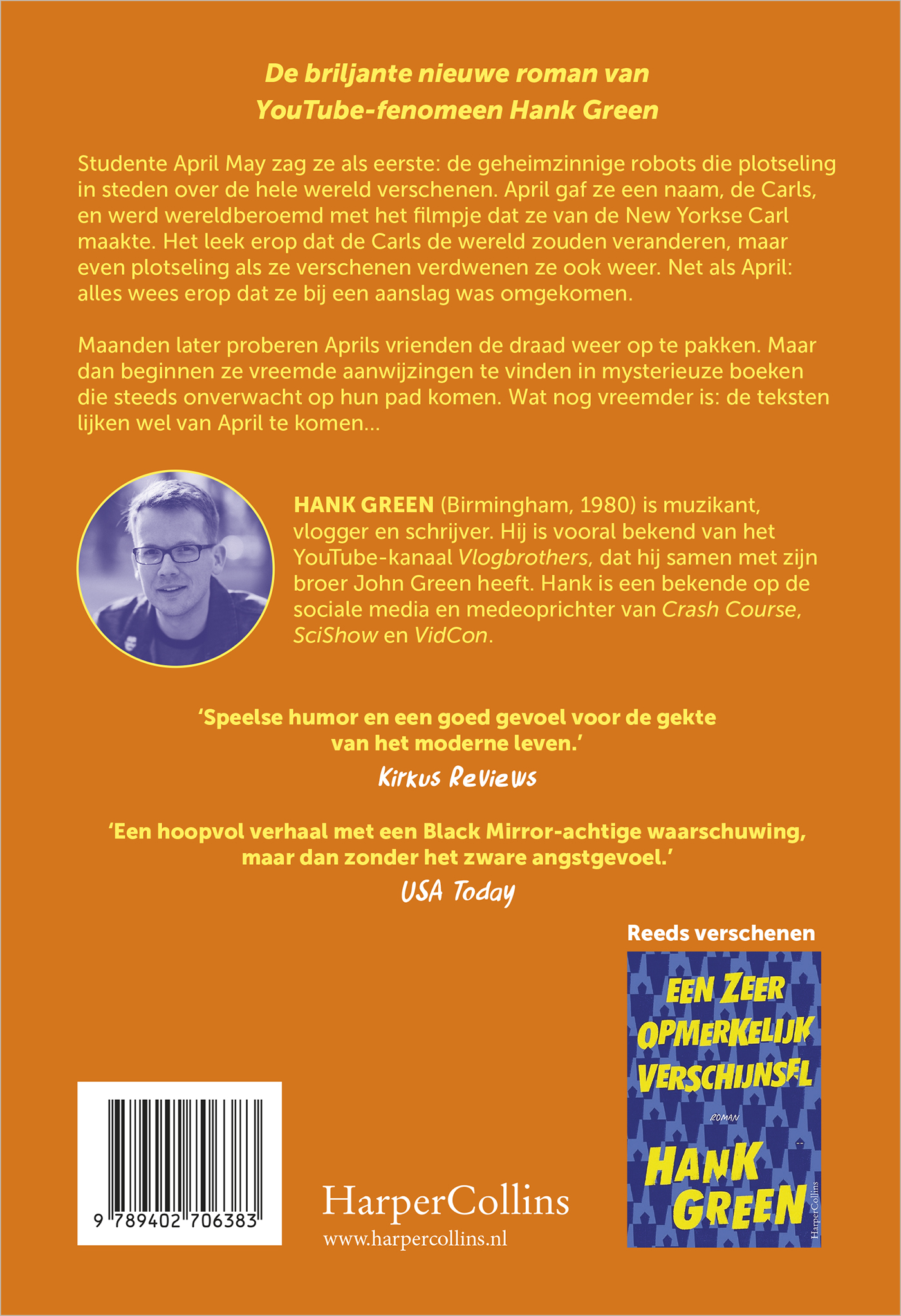 Achterkant van Een mooie vreemde ontdekking