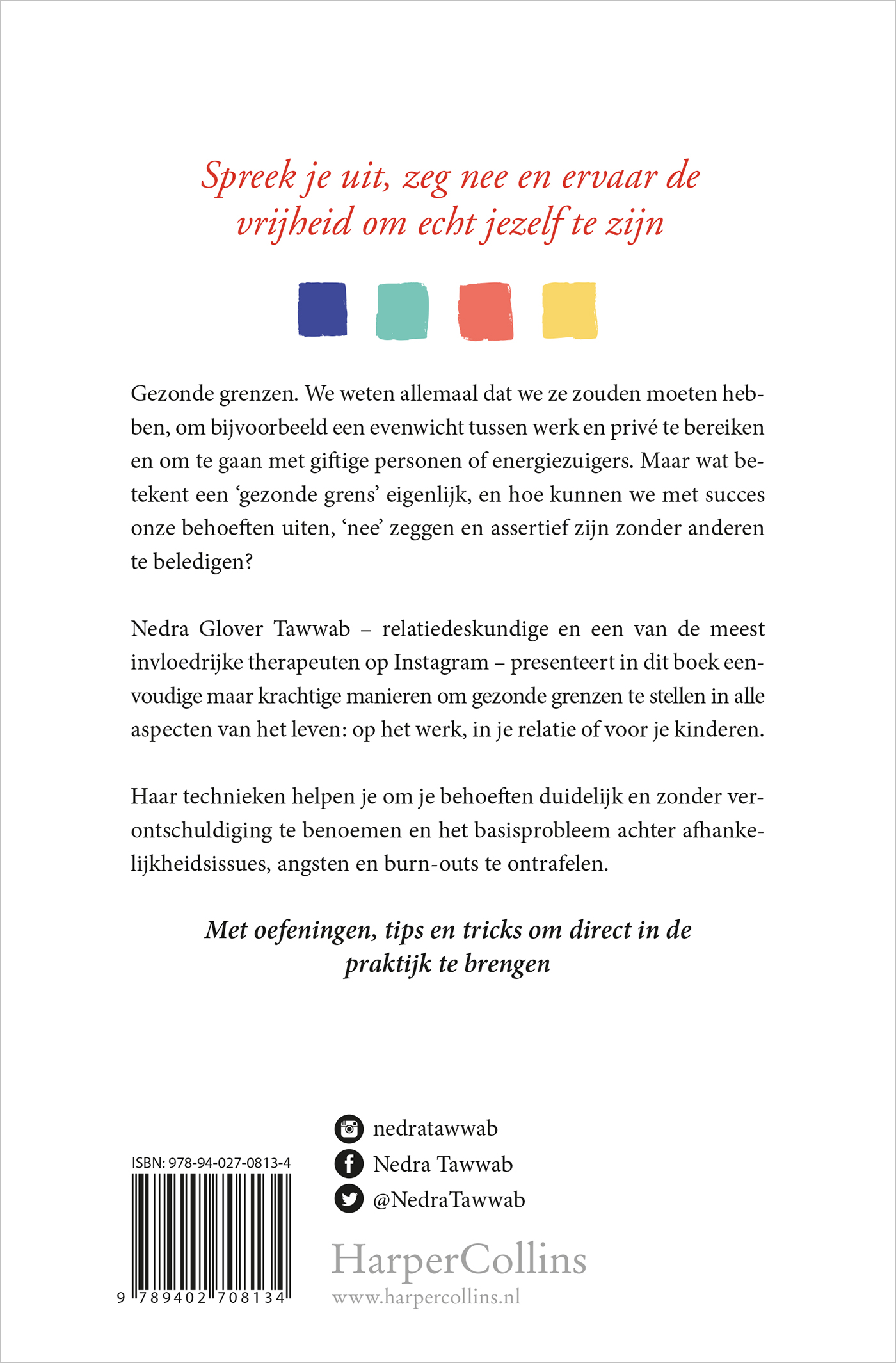 Achterkant van Gezonde grenzen