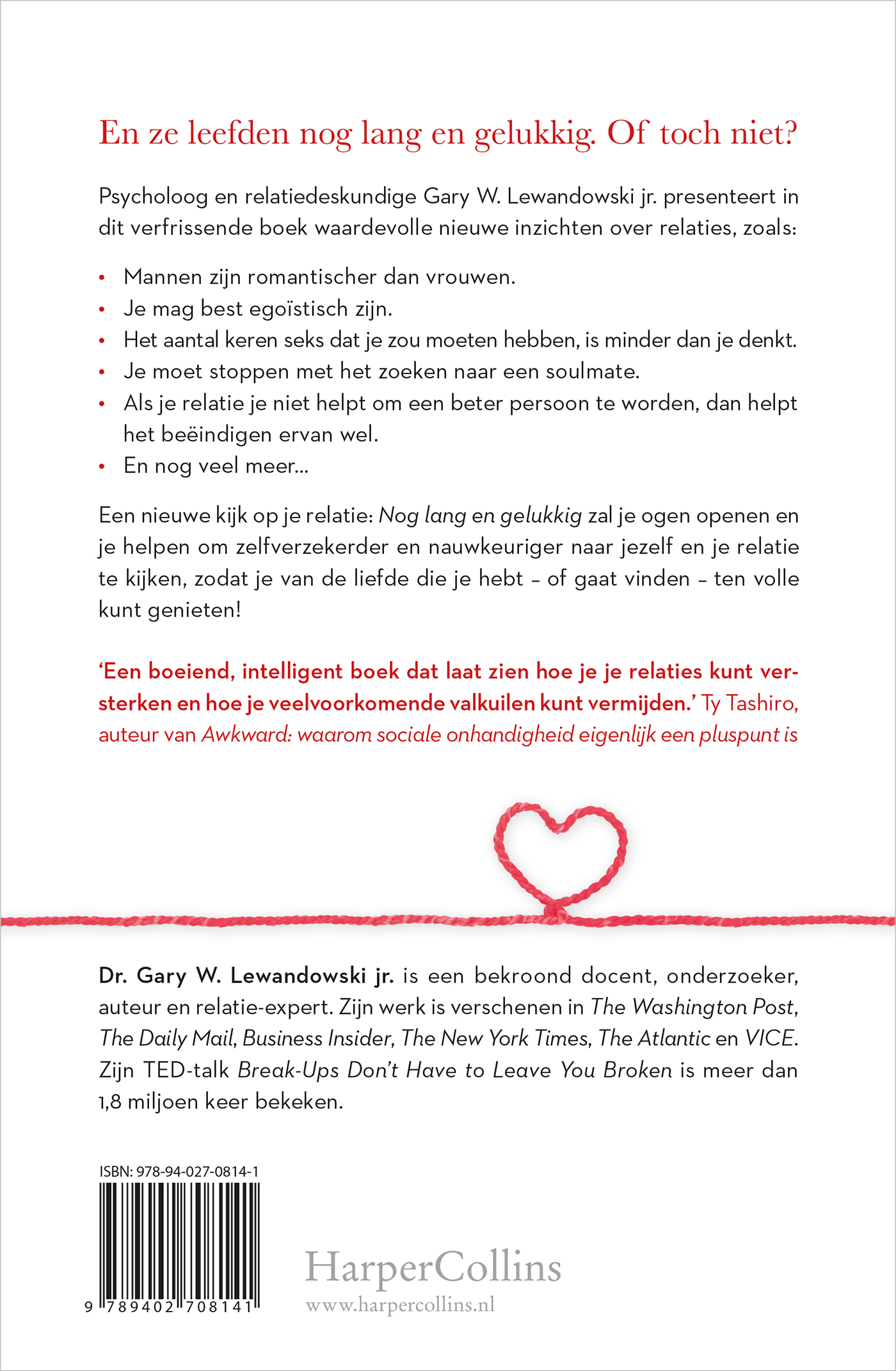 Achterkant van Nog lang en gelukkig