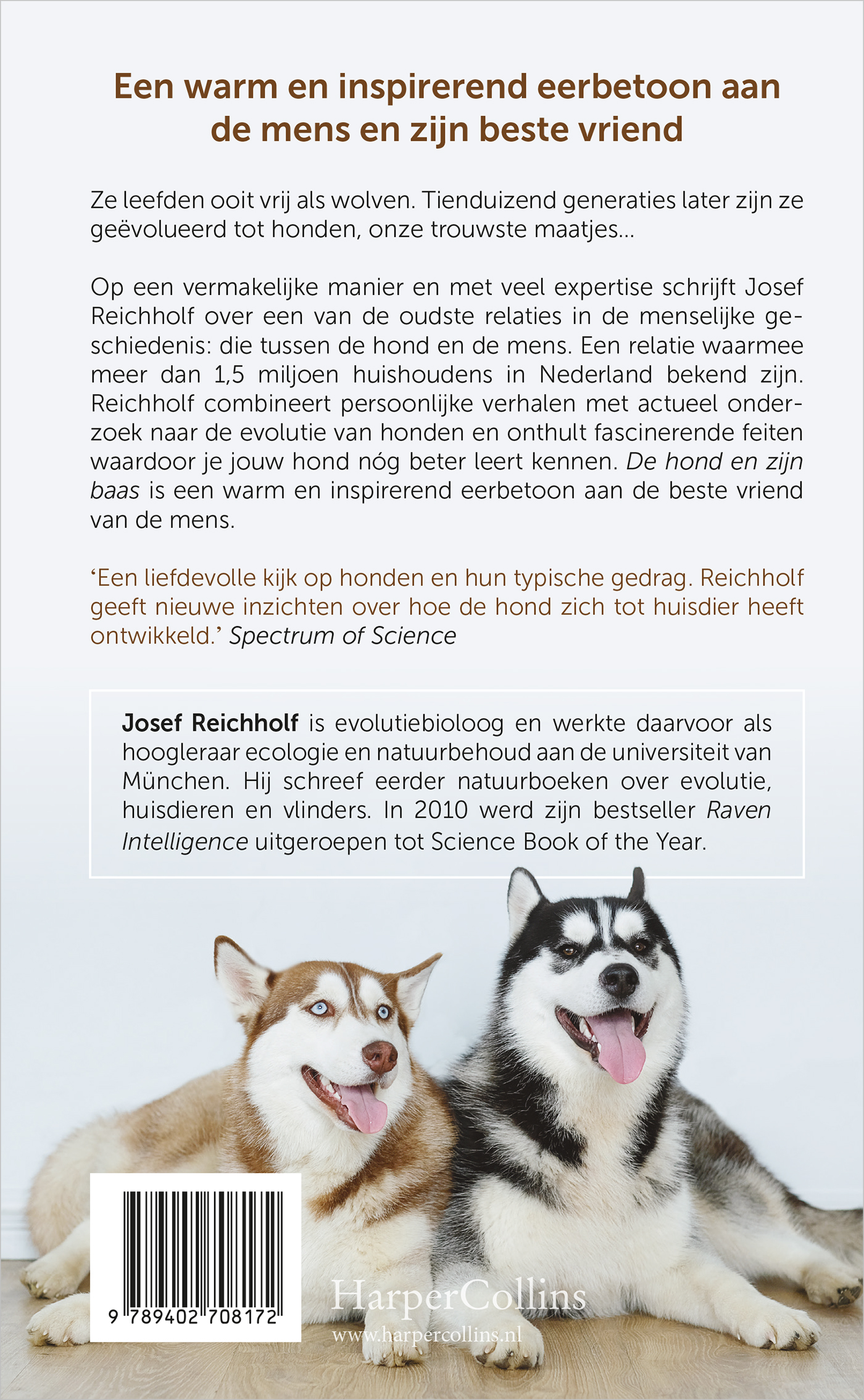 Achterkant van De hond en zijn baas