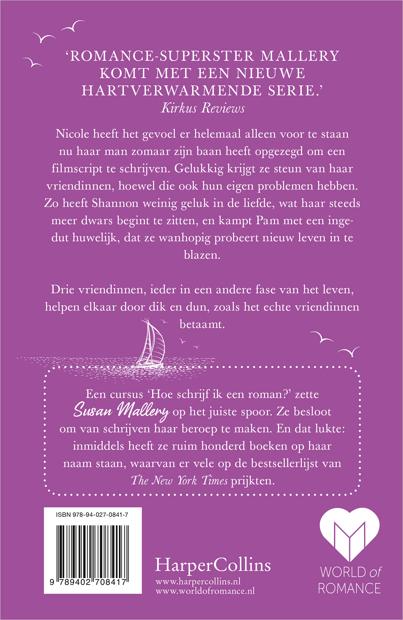 Achterkant van Bij de blauwe baai
