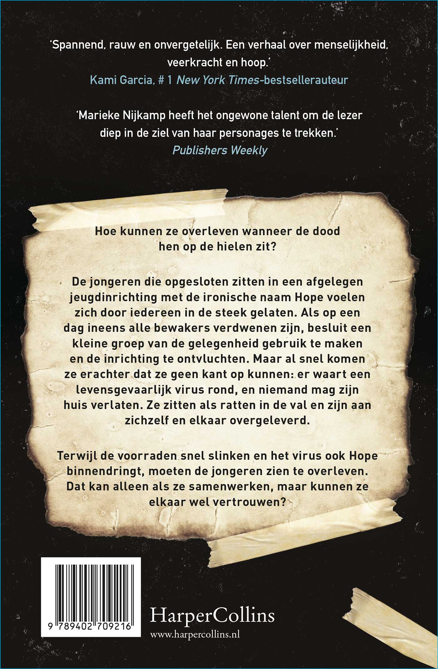 Achterkant van Als de nacht valt