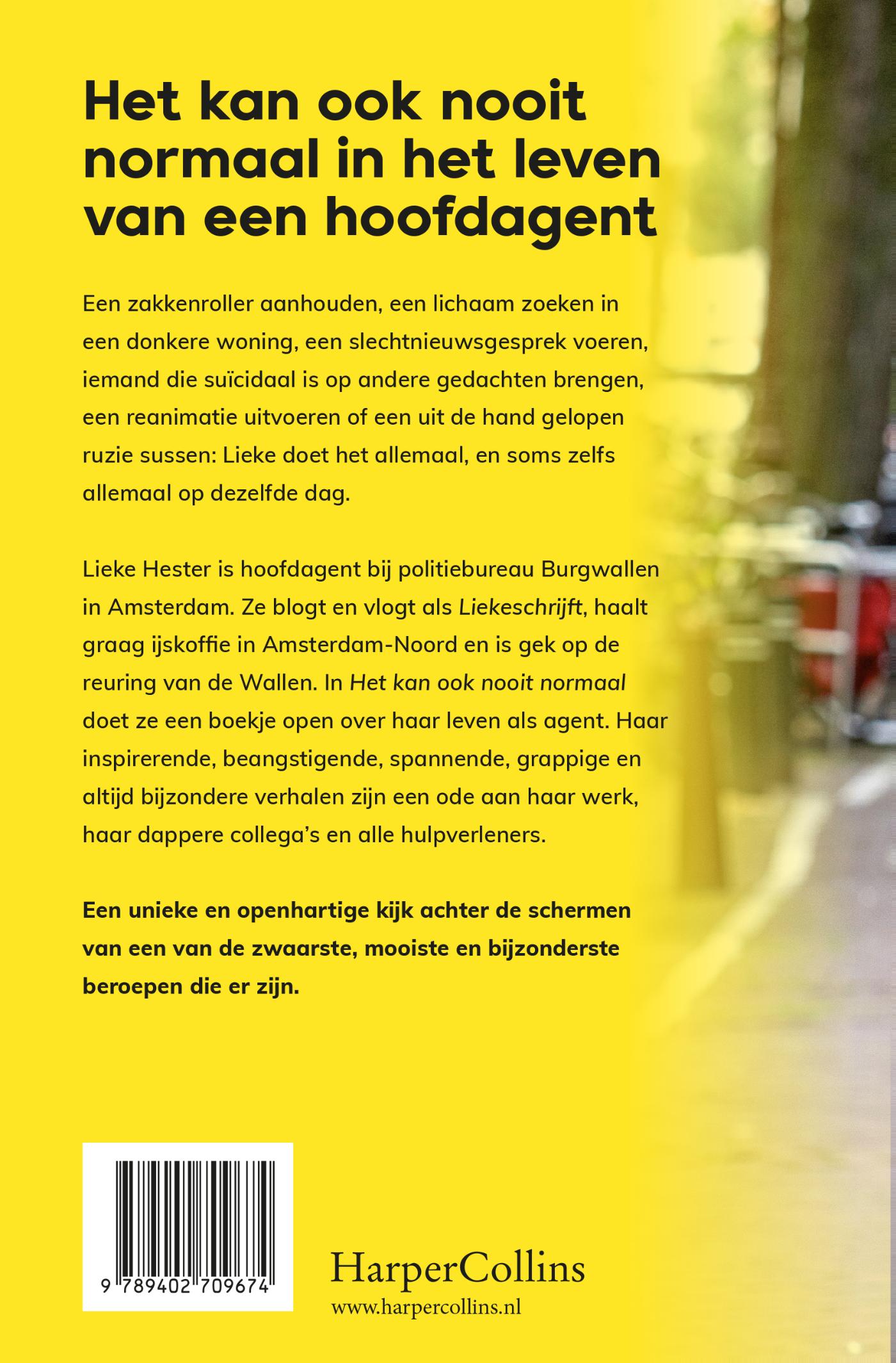 Achterkant van Het kan ook nooit normaal