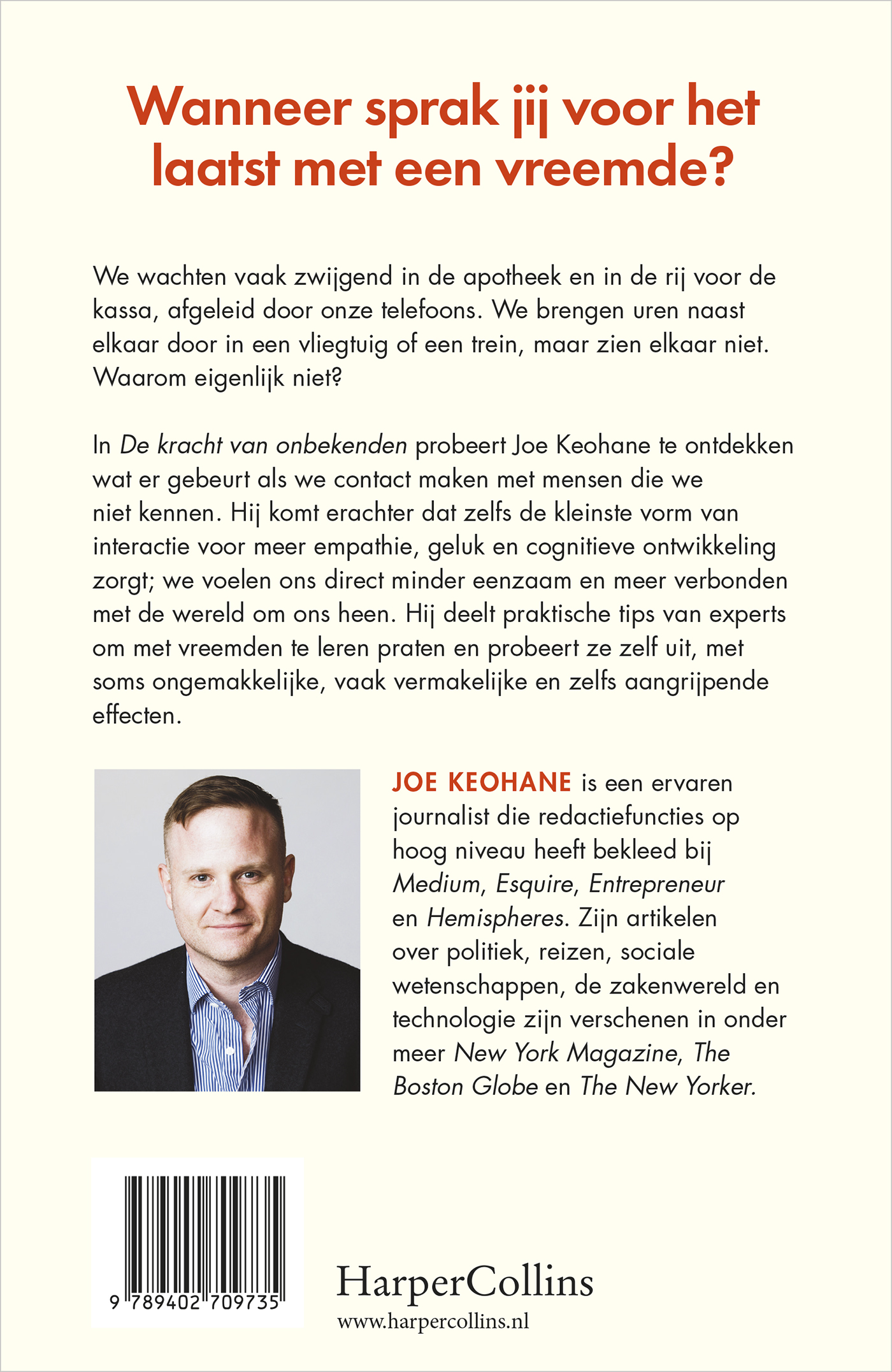 Achterkant van De kracht van onbekenden