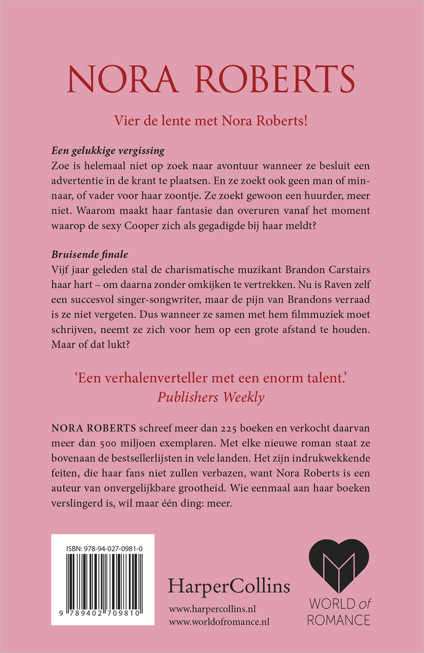 Achterkant van Stralende lente