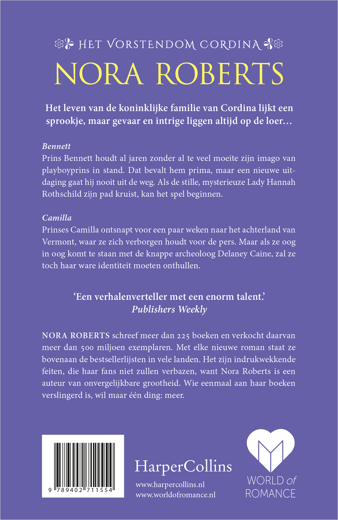 Achterkant van Koninklijke liefde