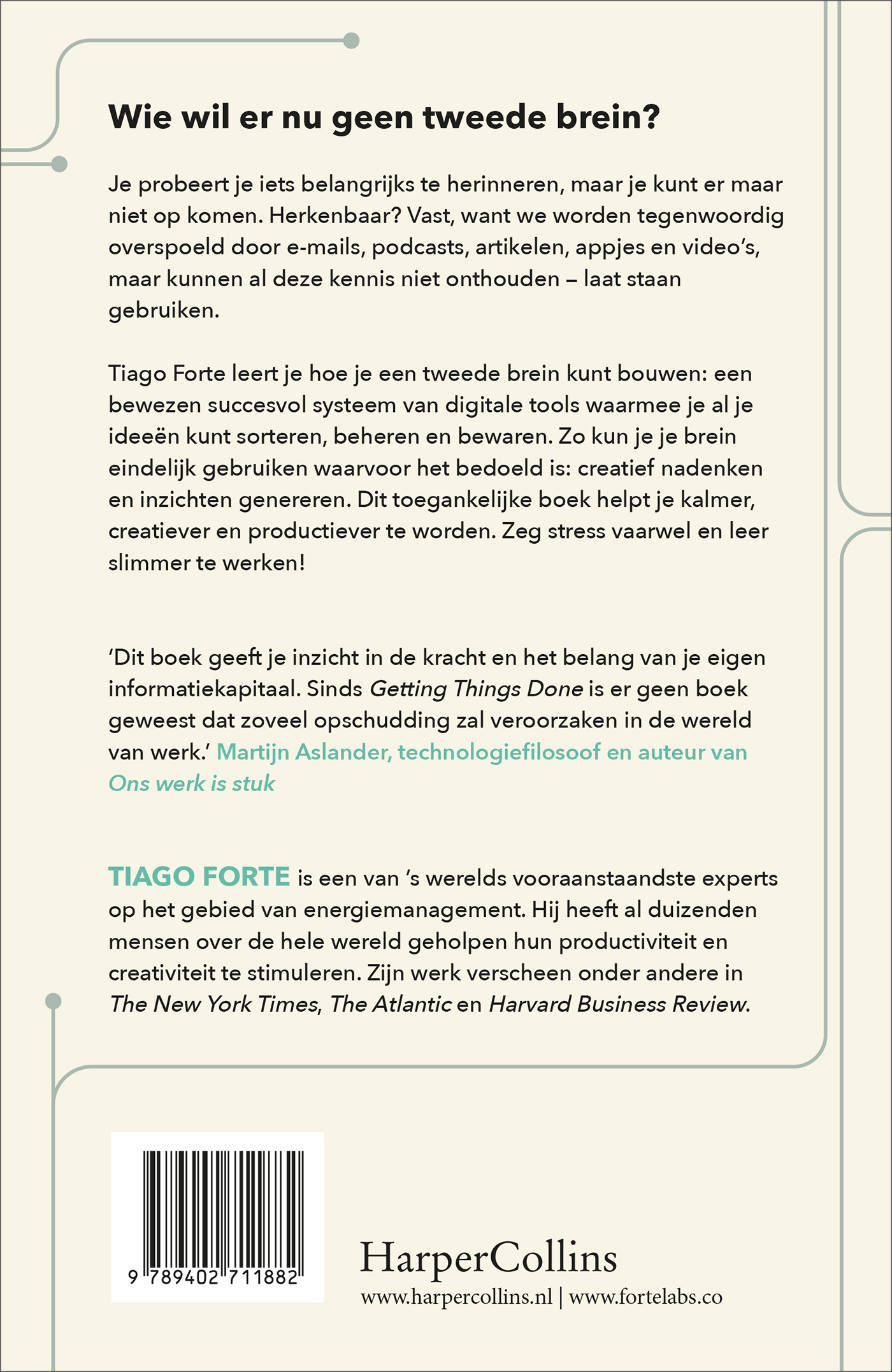 Achterkant van Building a Second Brain