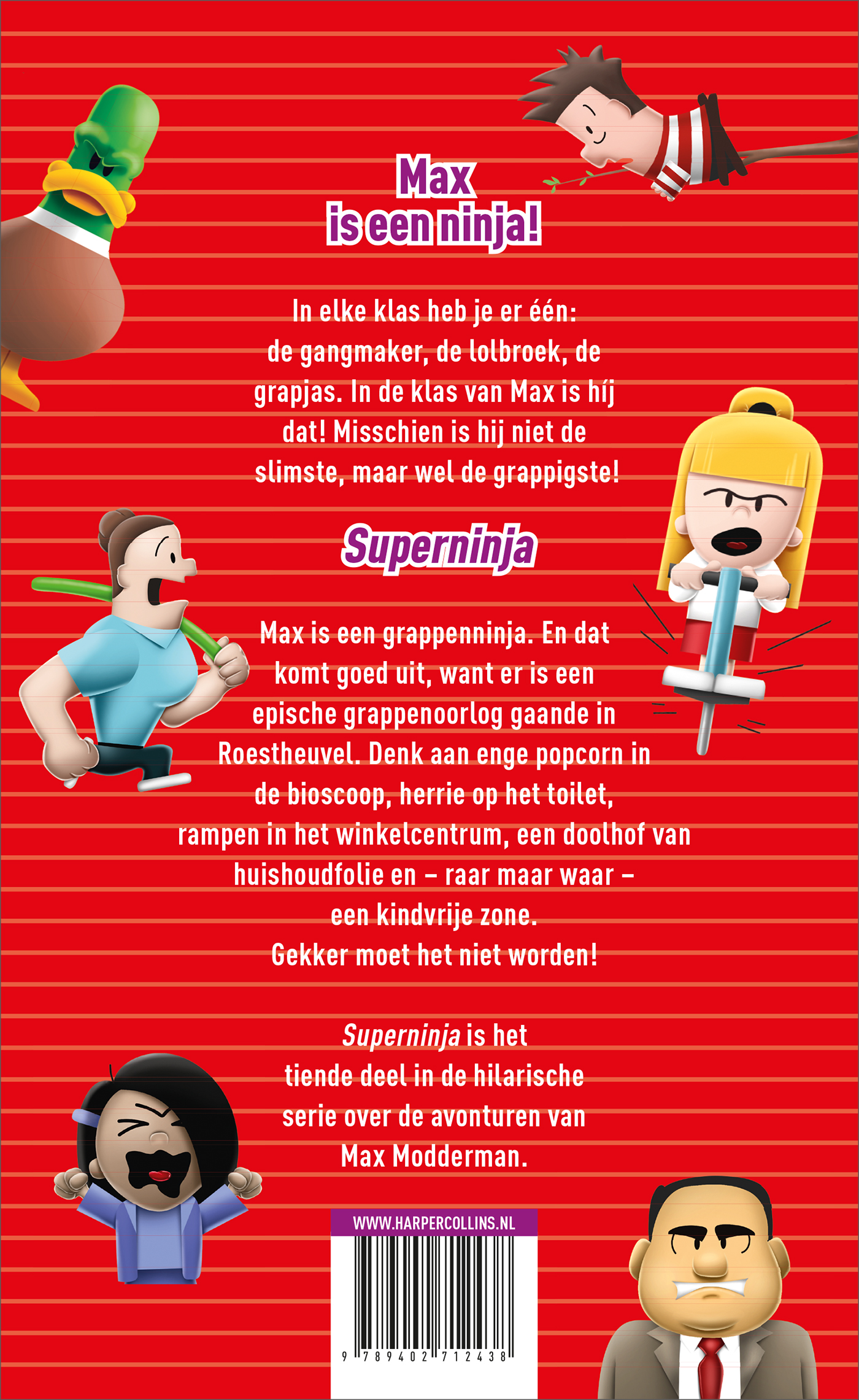 Achterkant van Superninja