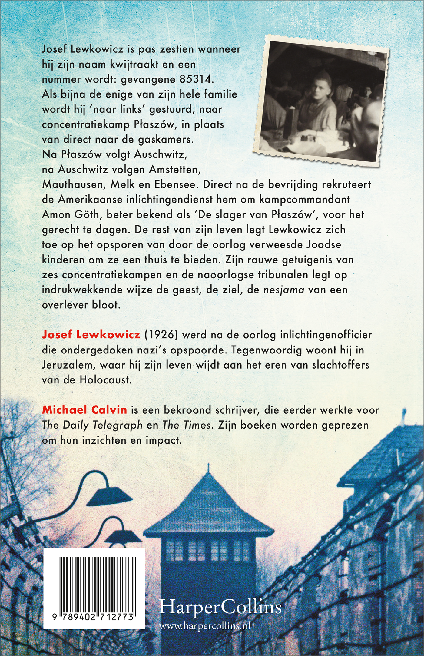 Achterkant van De overlever