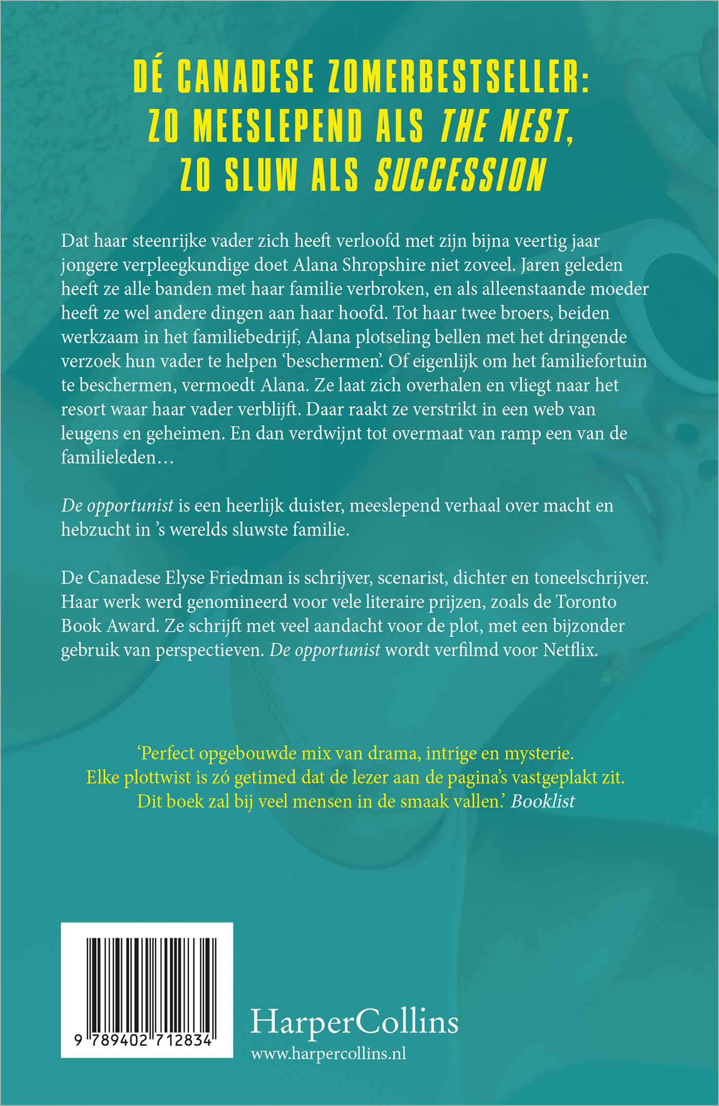 Achterkant van De opportunist