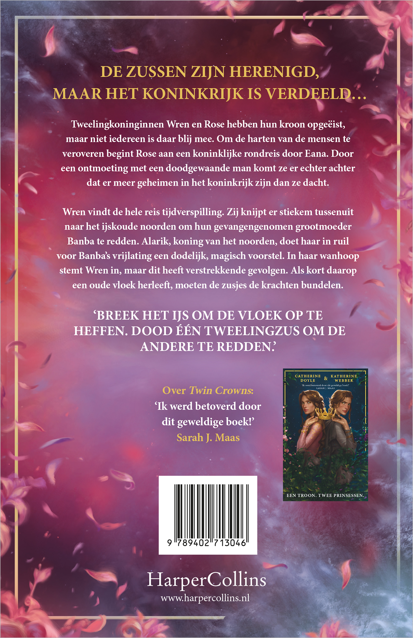 Achterkant van Cursed Crowns
