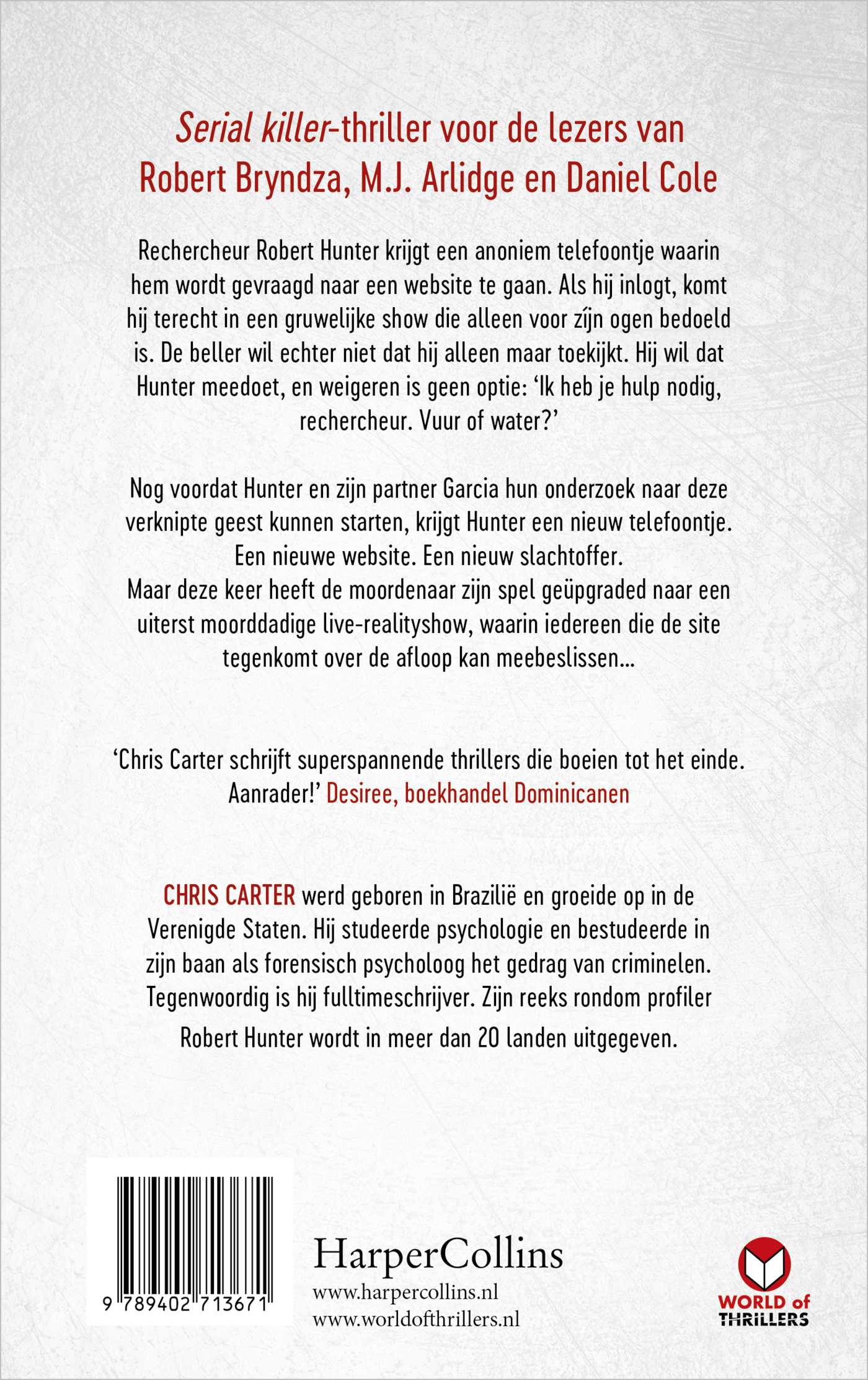 Achterkant van Een voor een