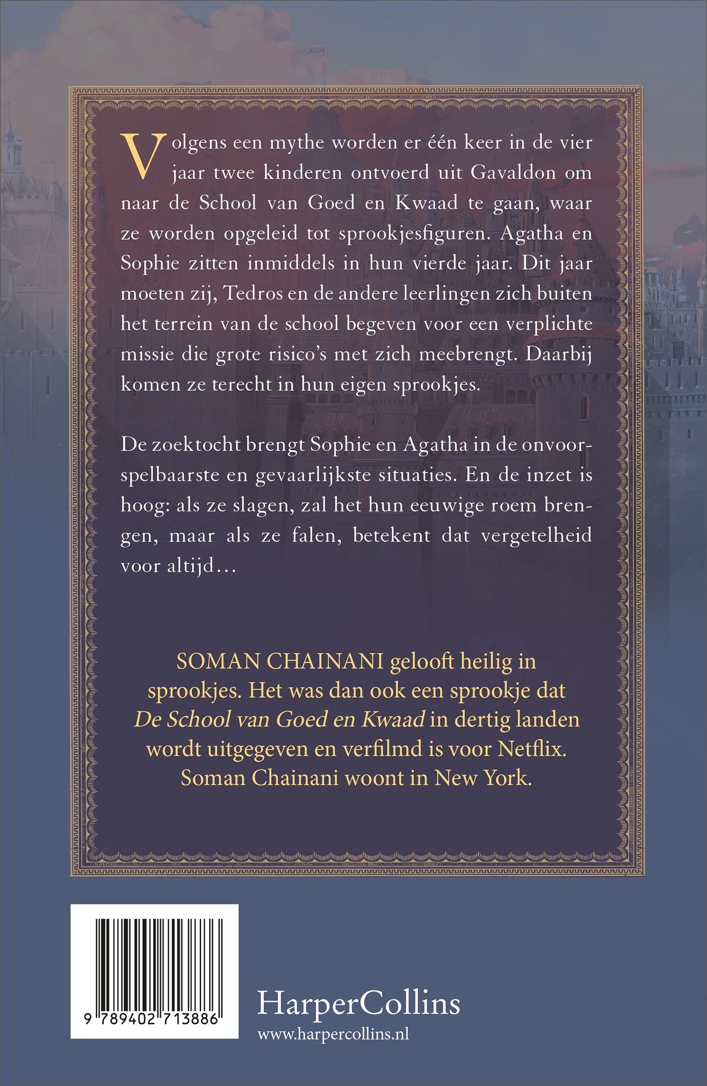 Achterkant van Op zoek naar roem