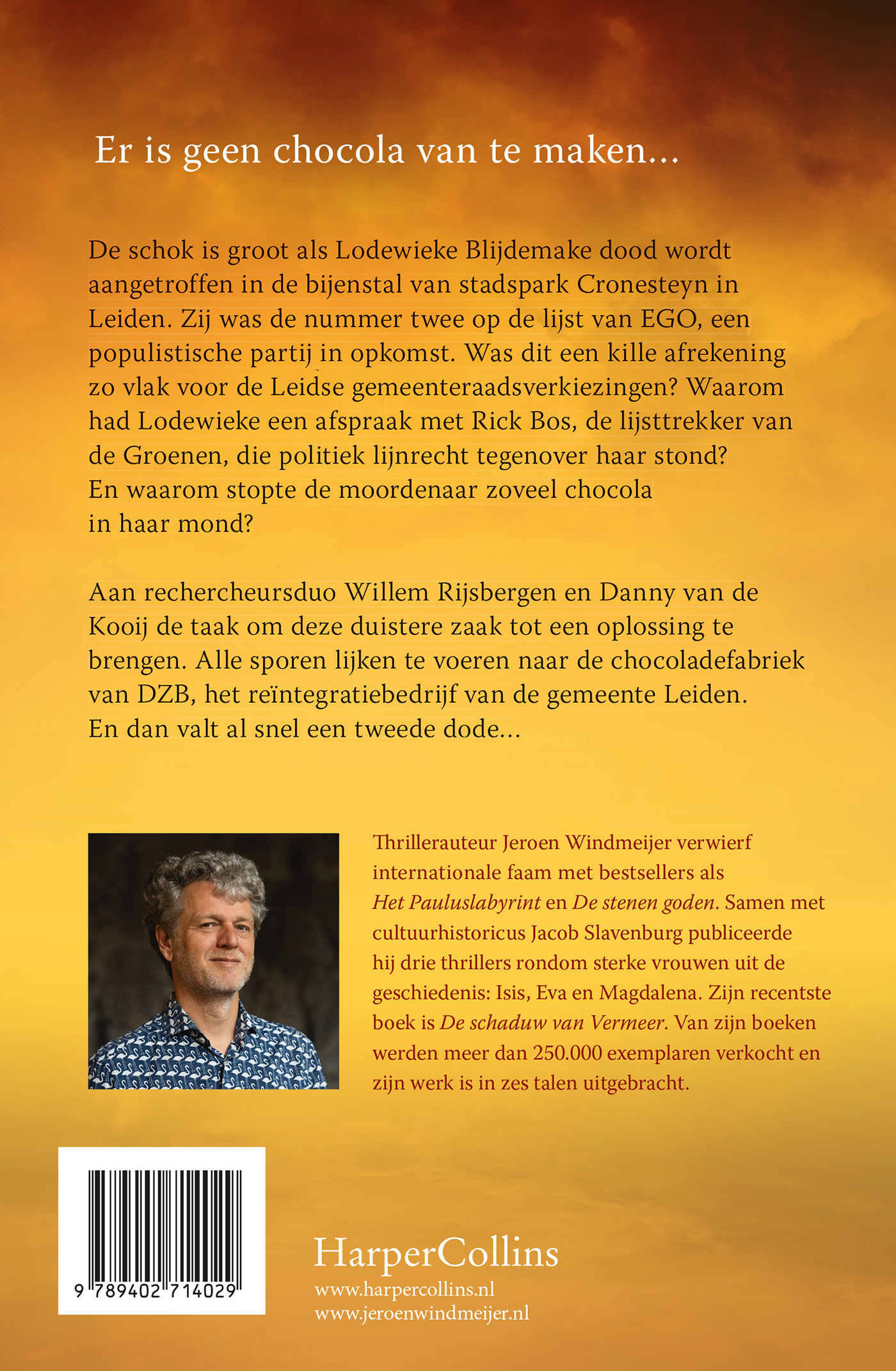 Achterkant van De zaak B.