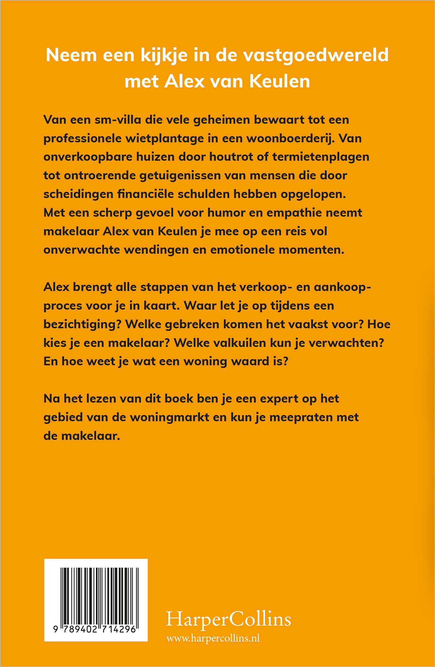 Achterkant van Wat de gek ervoor geeft