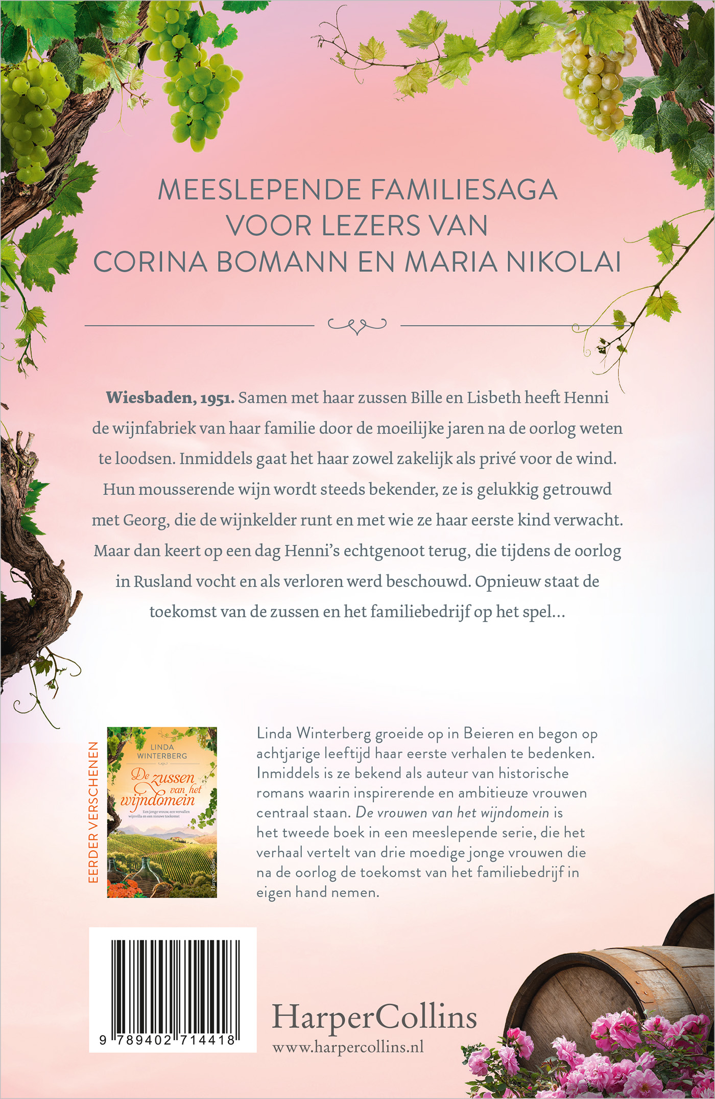 Achterkant van De vrouwen van het wijndomein