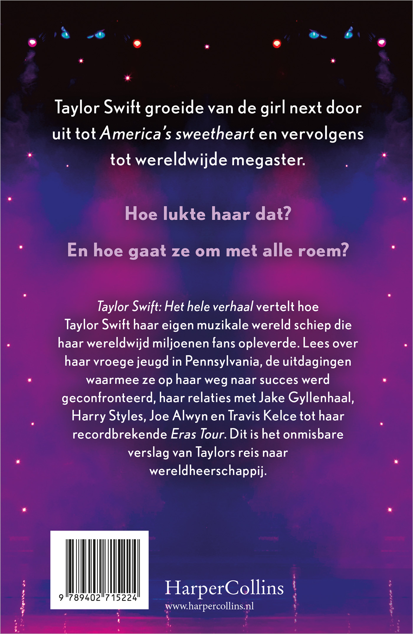 Achterkant van Taylor Swift