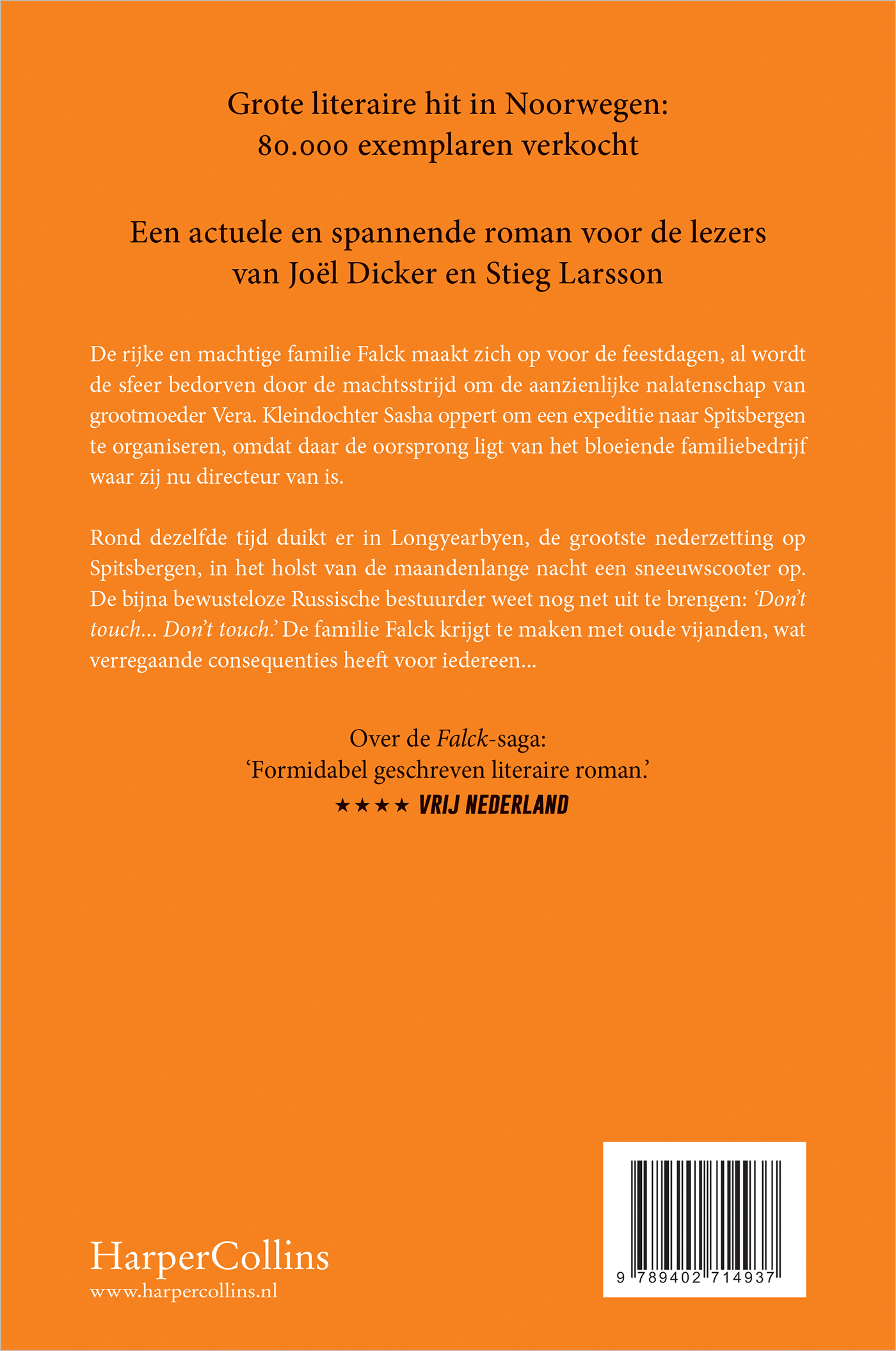 Achterkant van De erfenis van de familie Falck