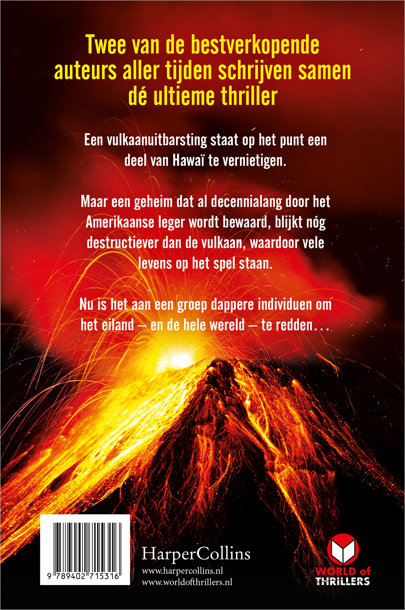 Achterkant van Uitbarsting