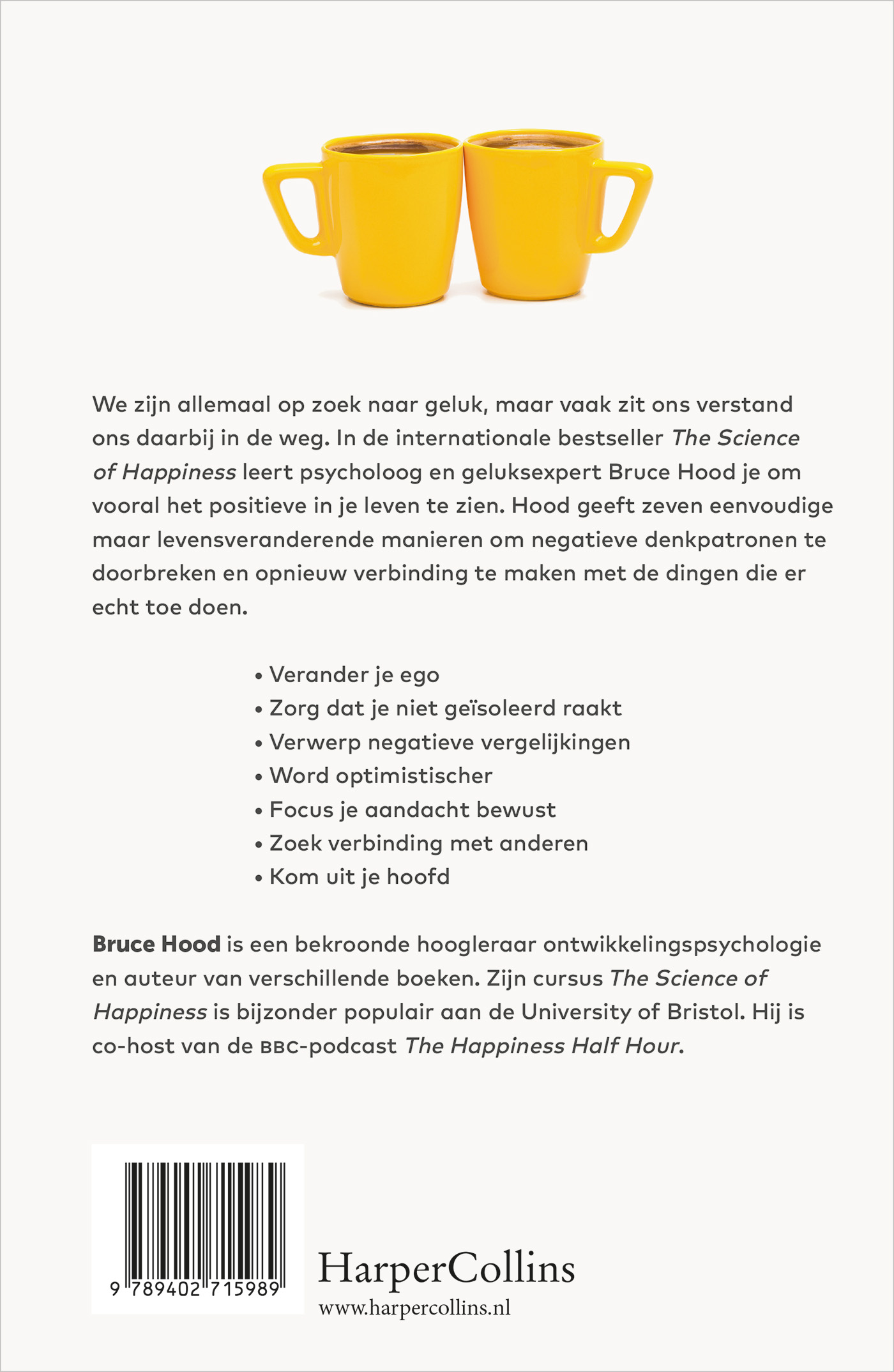 Achterkant van The Science of Happiness