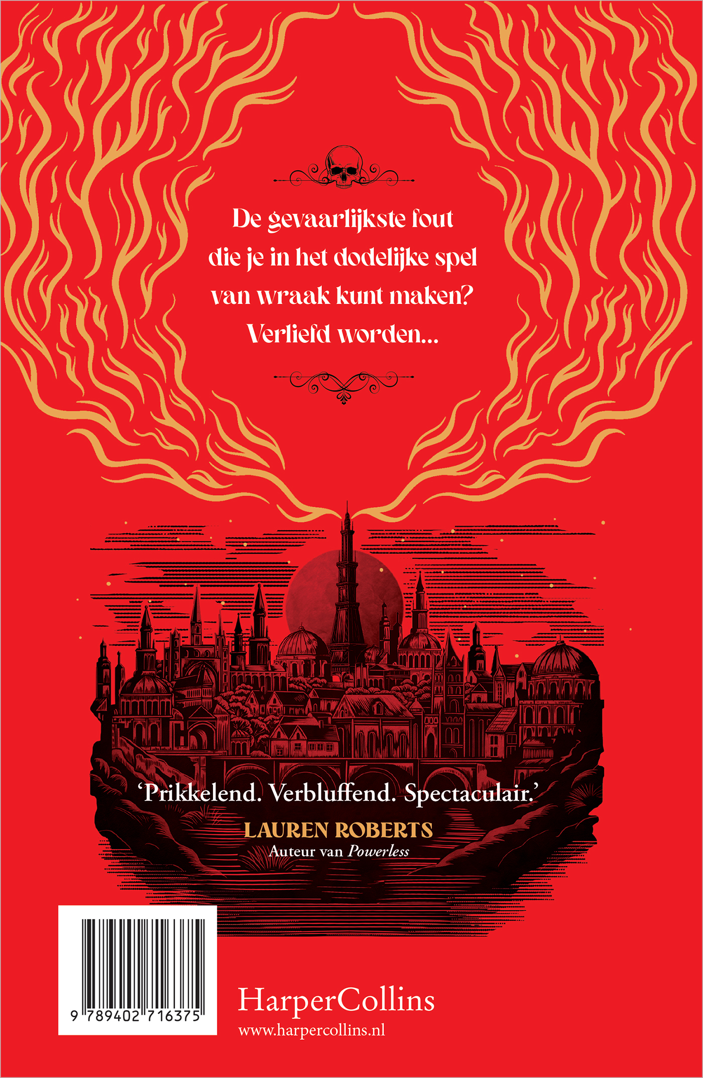 Achterkant van De dolk en de vlam