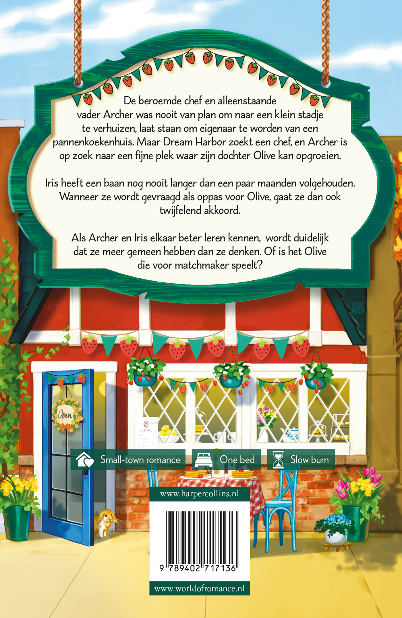 Achterkant van Het Strawberry Patch Pannenkoekenhuis
