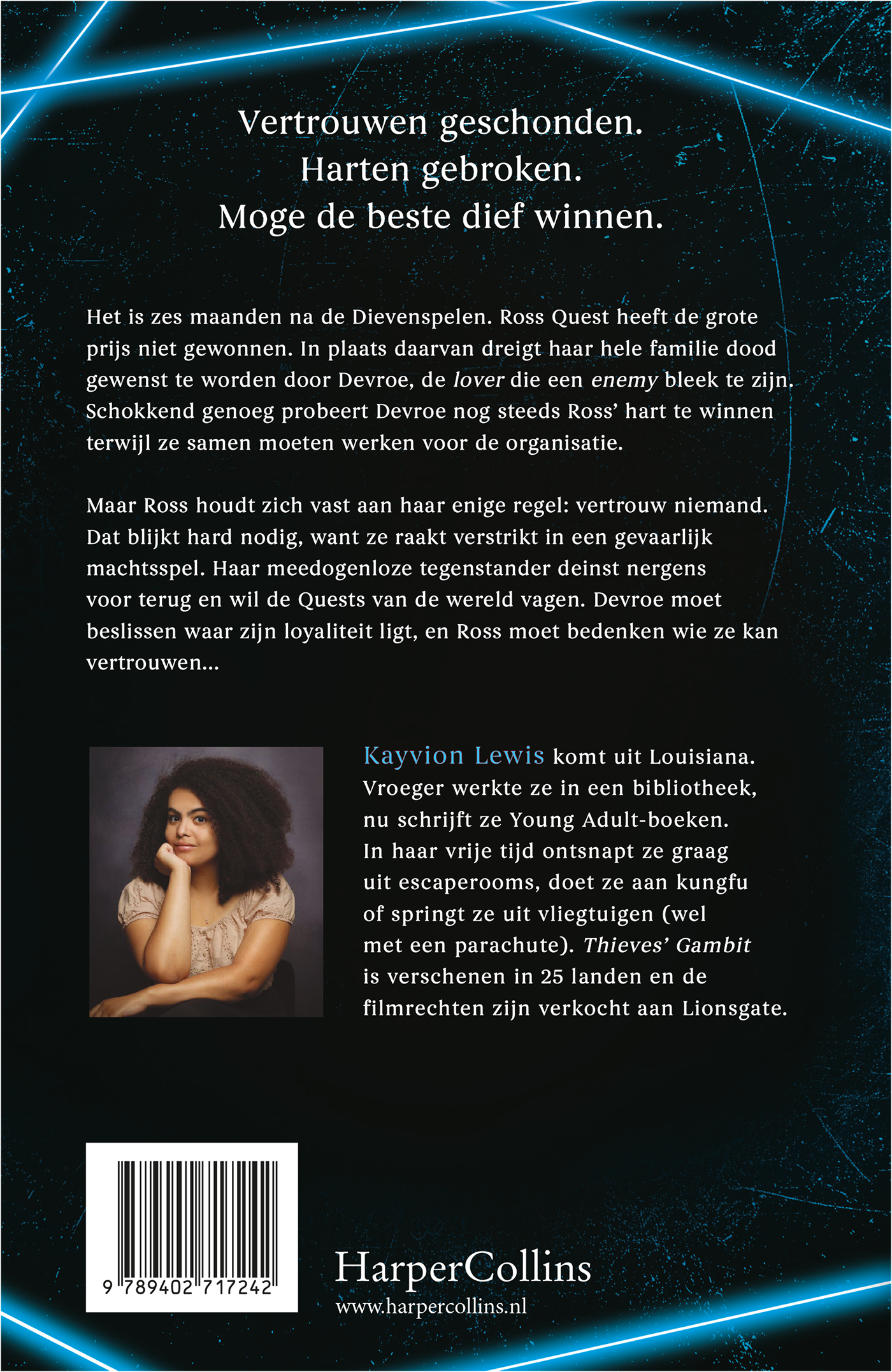 Achterkant van De perfecte overval