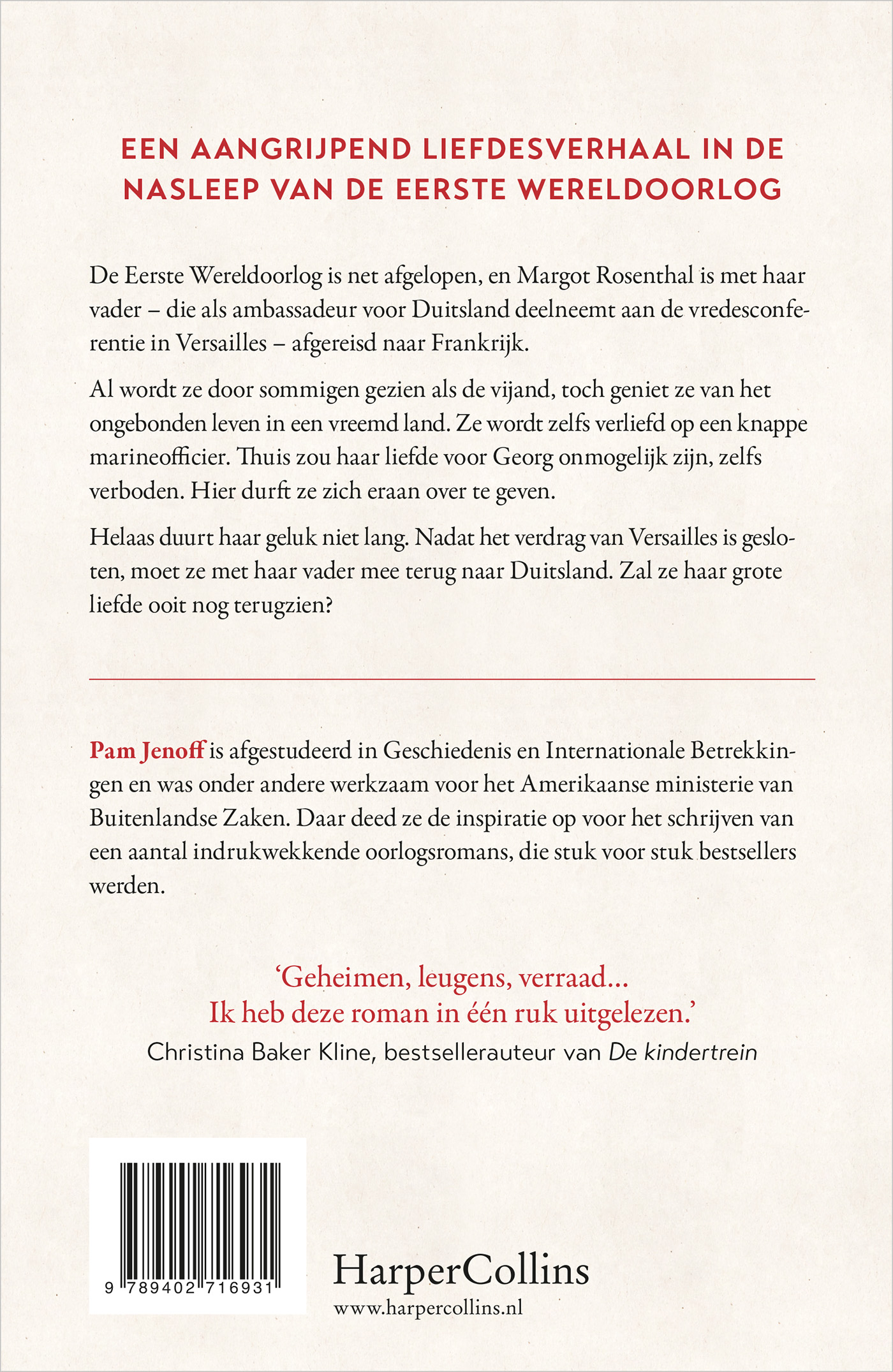 Achterkant van De dochter van de ambassadeur