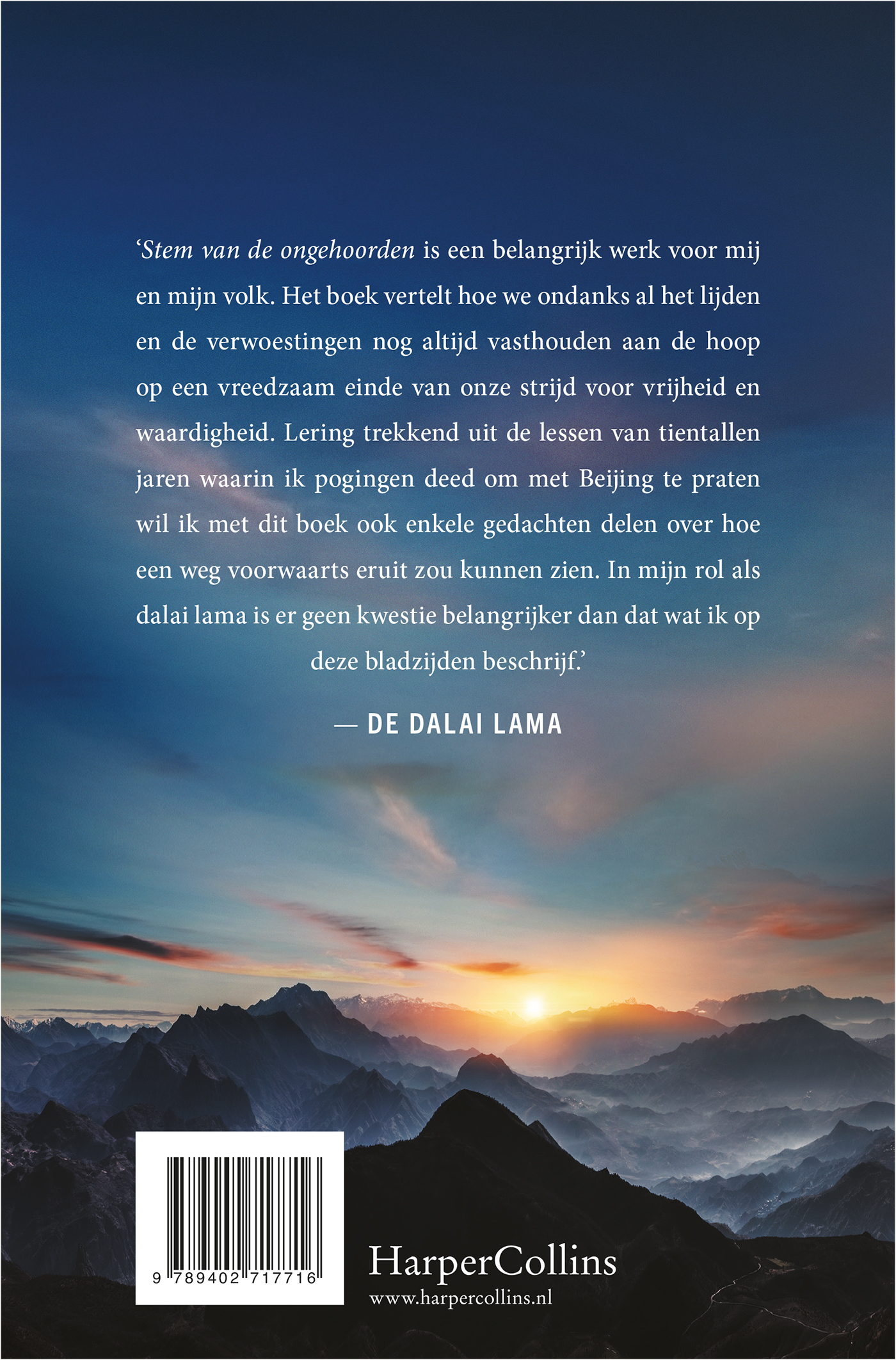 Achterkant van Stem van de ongehoorden