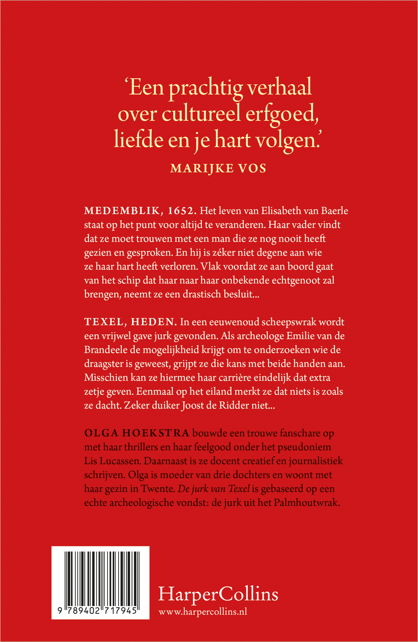 Achterkant van De jurk van Texel