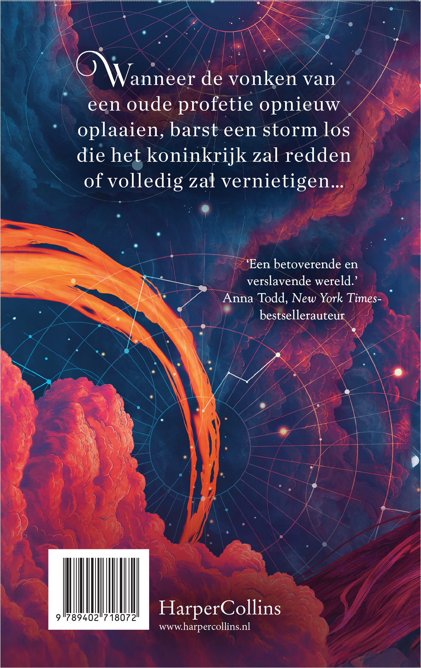 Achterkant van Verleid door de storm
