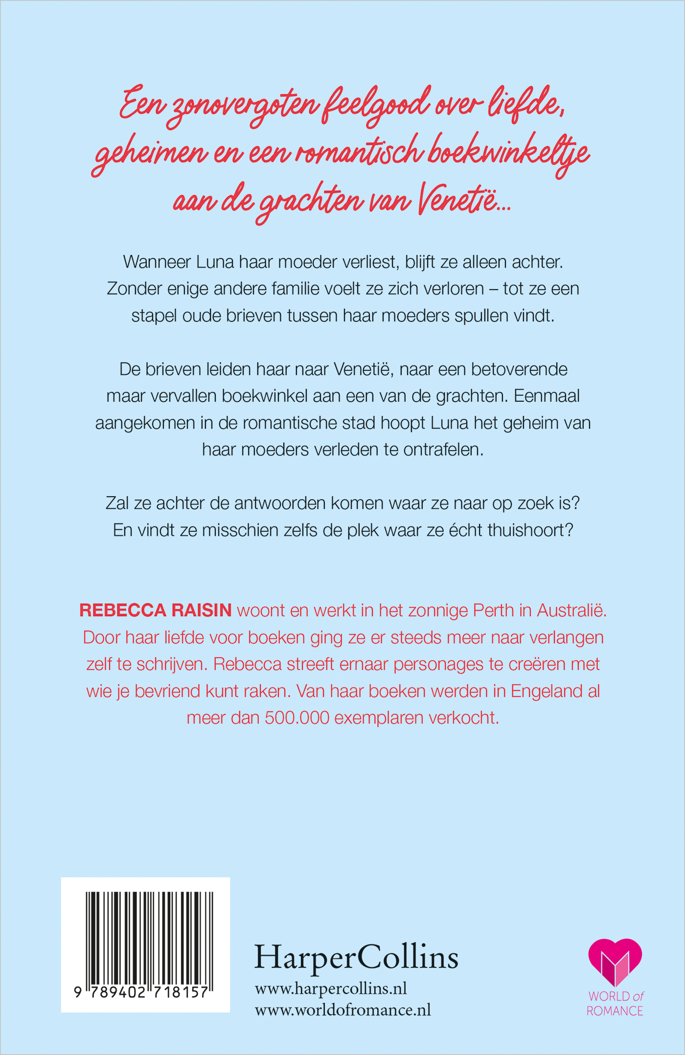 Achterkant van Het boekwinkeltje in Venetië