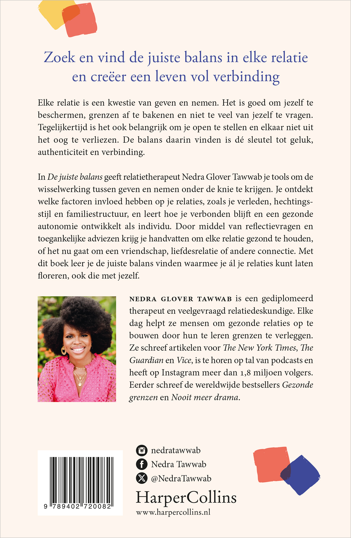 Achterkant van De juiste balans