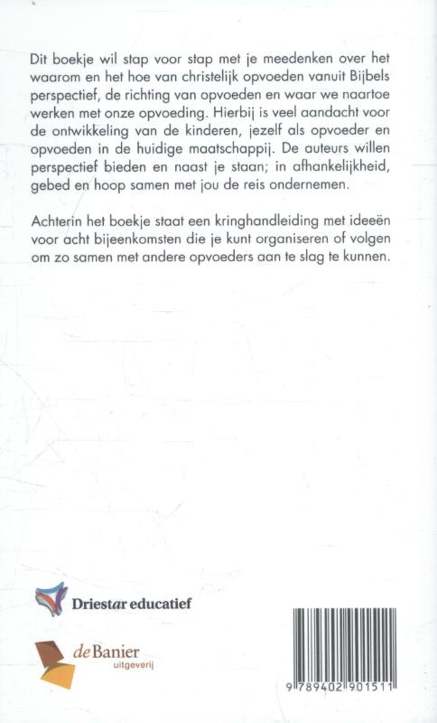 Achterkant van Opvoeden, gave en opgave